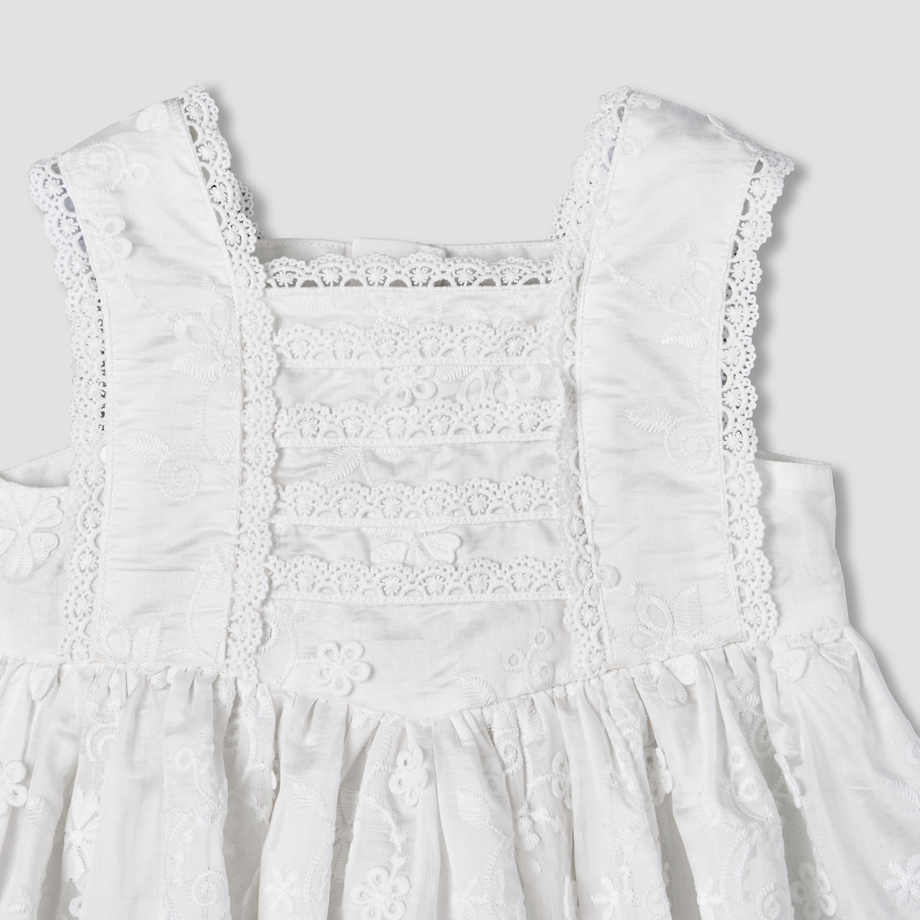 Giggles Square Neck Sleeveless A-line Dress with Lace Design-baby-girls-clothing-dressesandjumpsuits-image-4