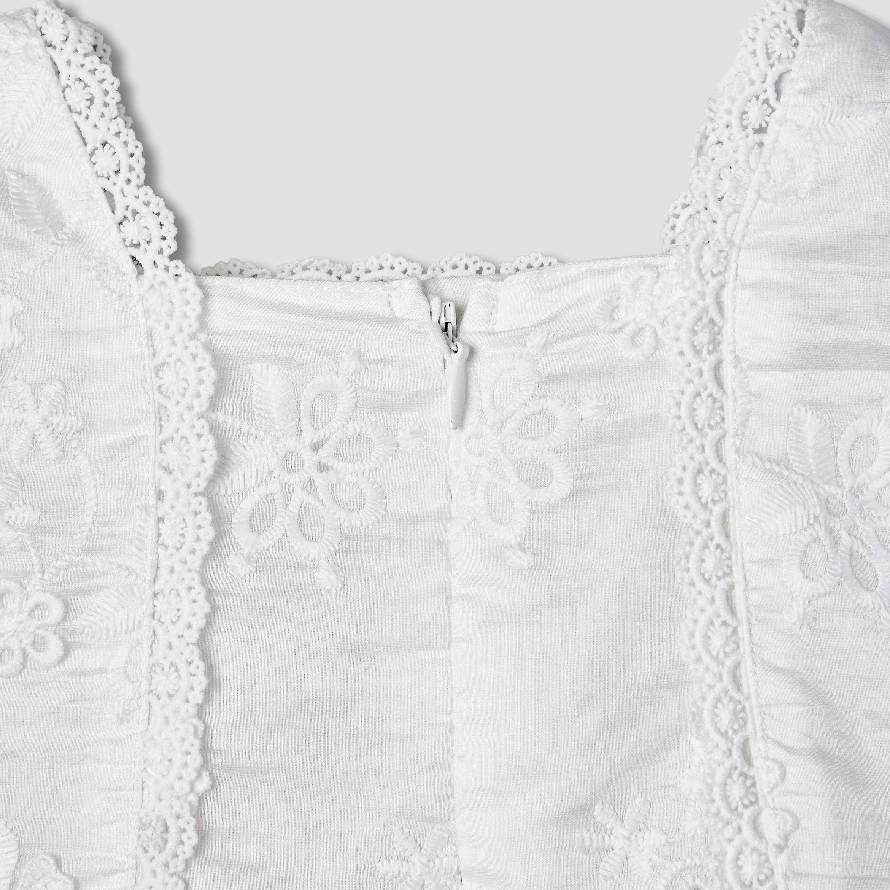 Giggles Square Neck Sleeveless A-line Dress with Lace Design-baby-girls-clothing-dressesandjumpsuits-image-6