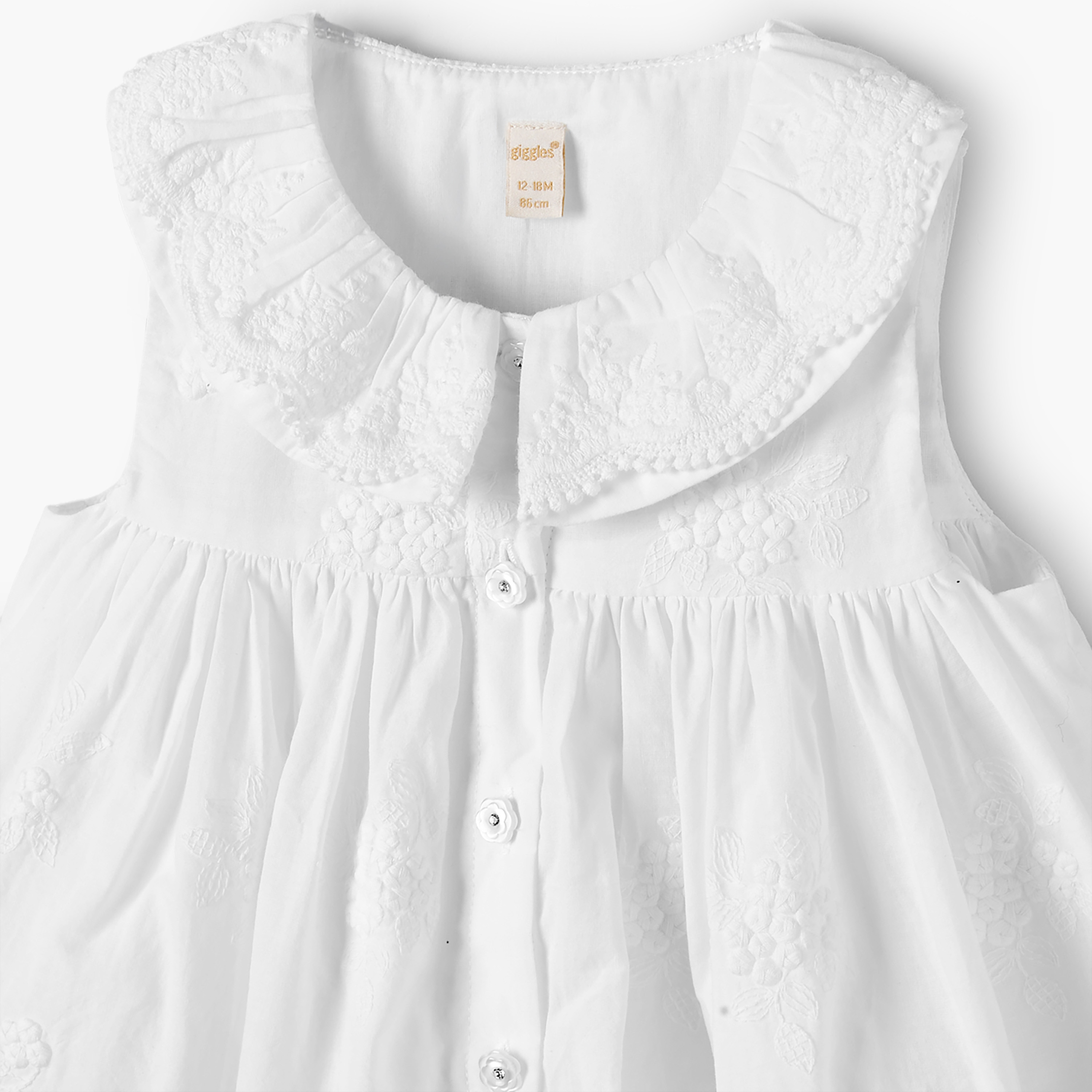 Giggles Collared Sleeveless Knee Length A-Line Dress with Embroidery-baby-girls-clothing-dressesandjumpsuits-image-4