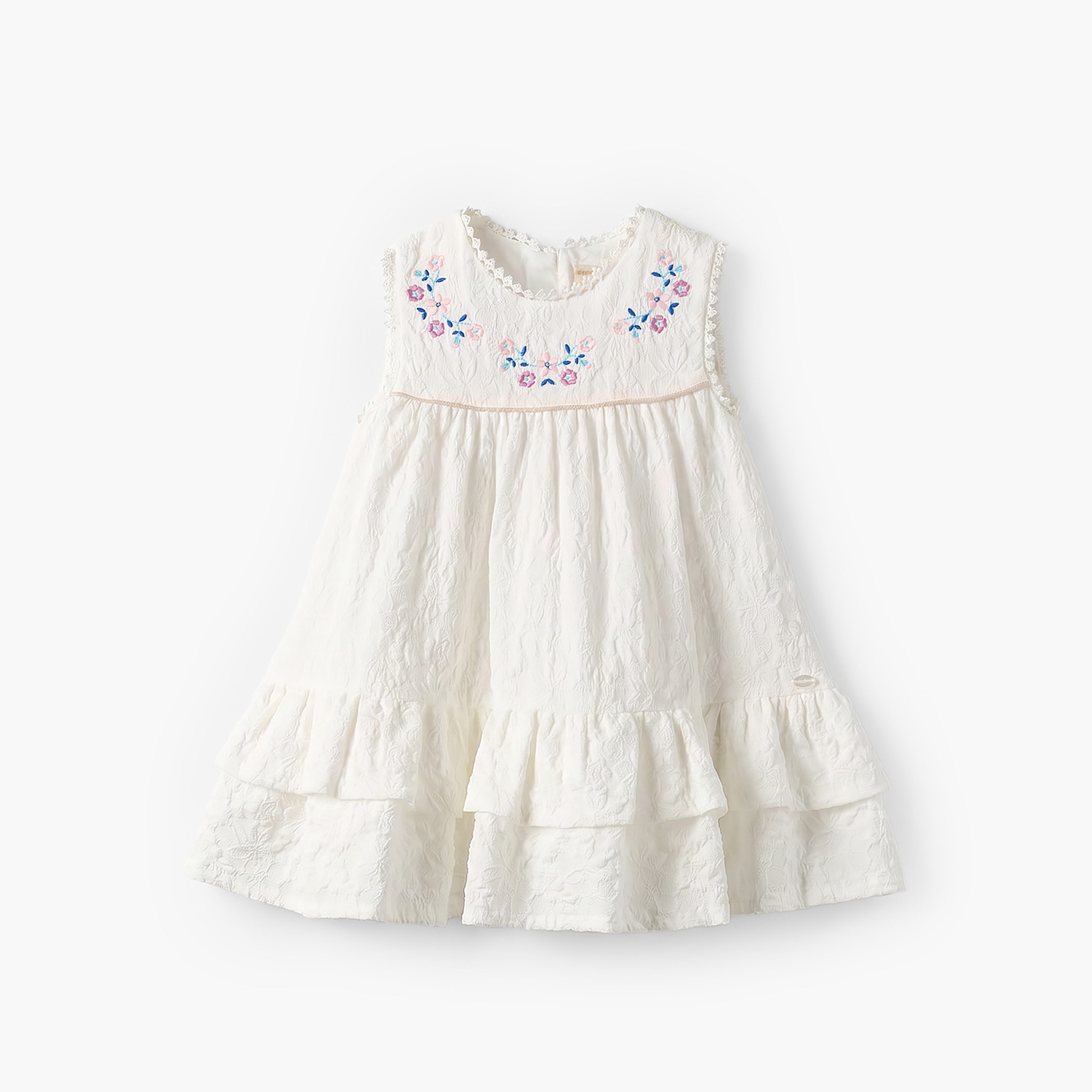 Giggles Round Neck Sleeveless Knee Length A-Line Dress with Bloomers-baby-girls-clothing-dressesandjumpsuits-image-3