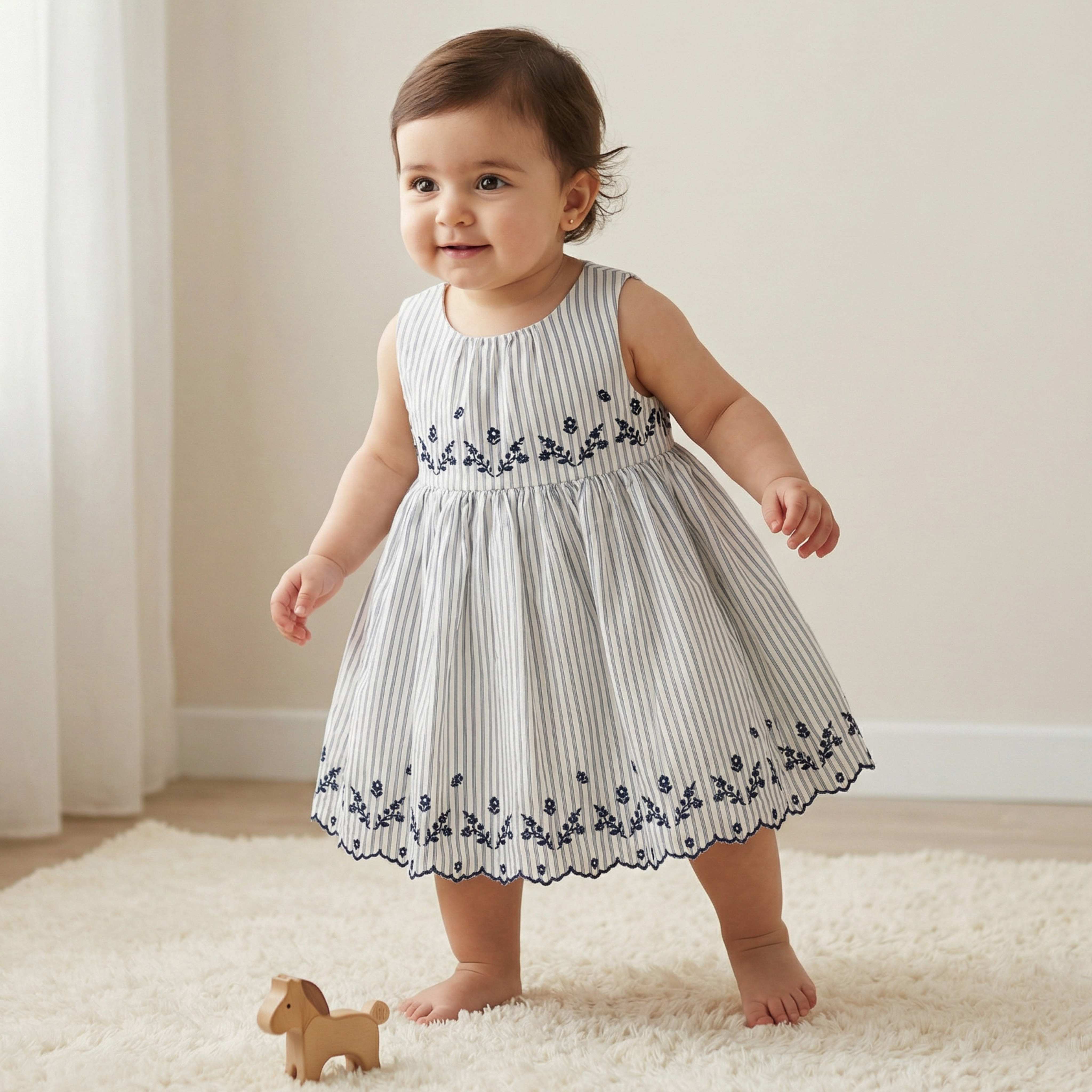 Giggles Round Neck Sleeveless Dress with Embroidery-baby-girls-clothing-dressesandjumpsuits-image-1