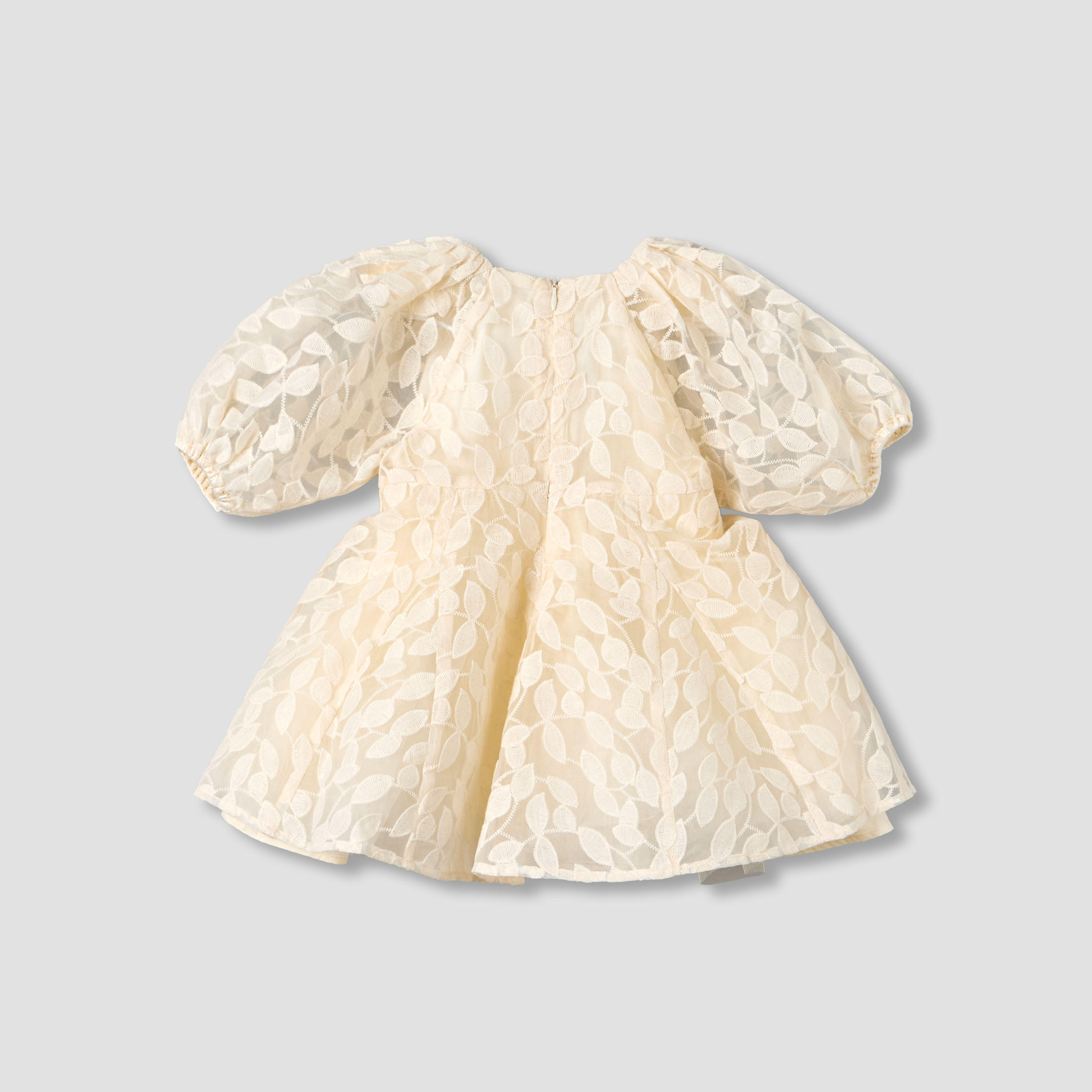 Giggles Round Neck Long Sleeves Dress with Bow Accent-baby-girls-clothing-dressesandjumpsuits-image-3
