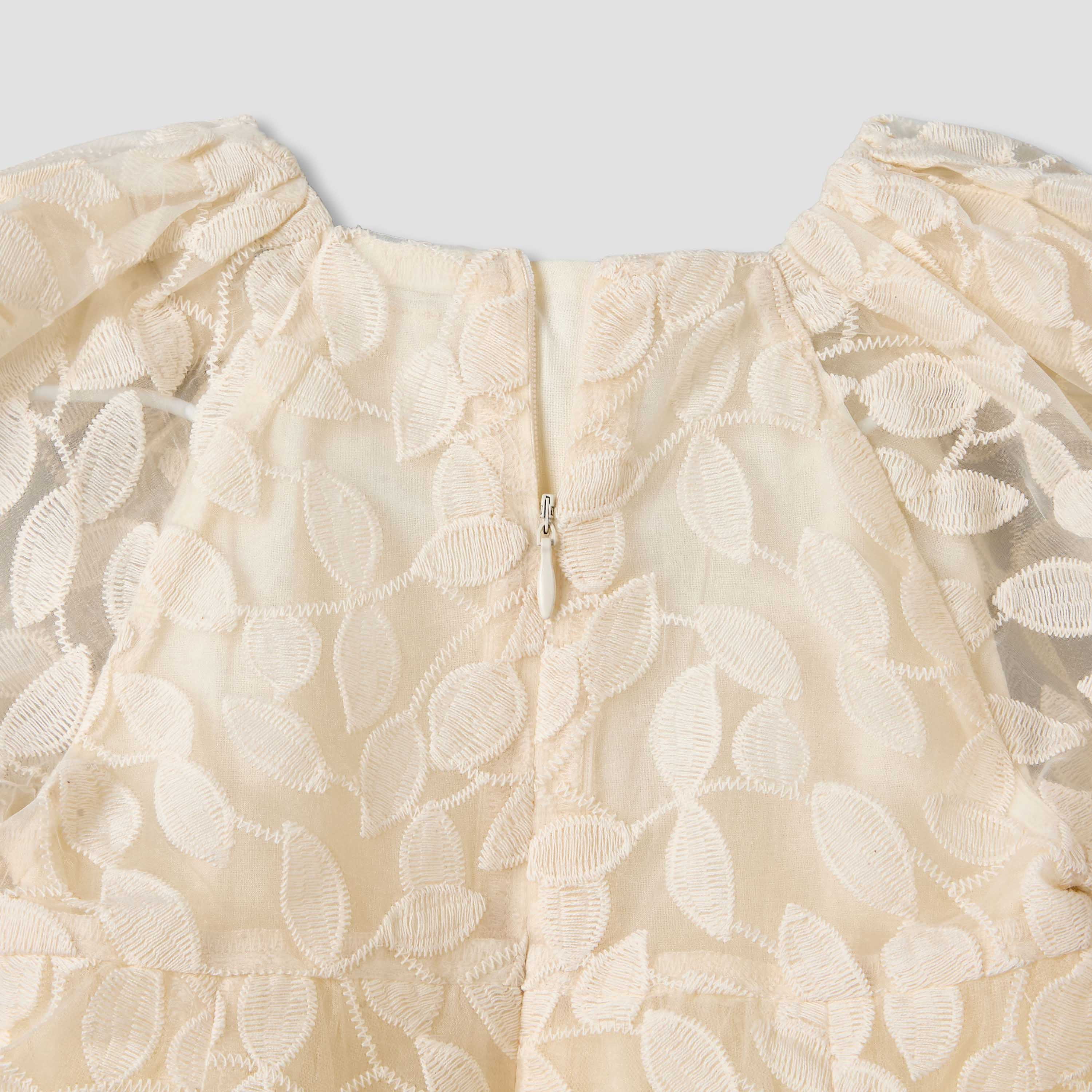 Giggles Round Neck Long Sleeves Dress with Bow Accent-baby-girls-clothing-dressesandjumpsuits-image-6