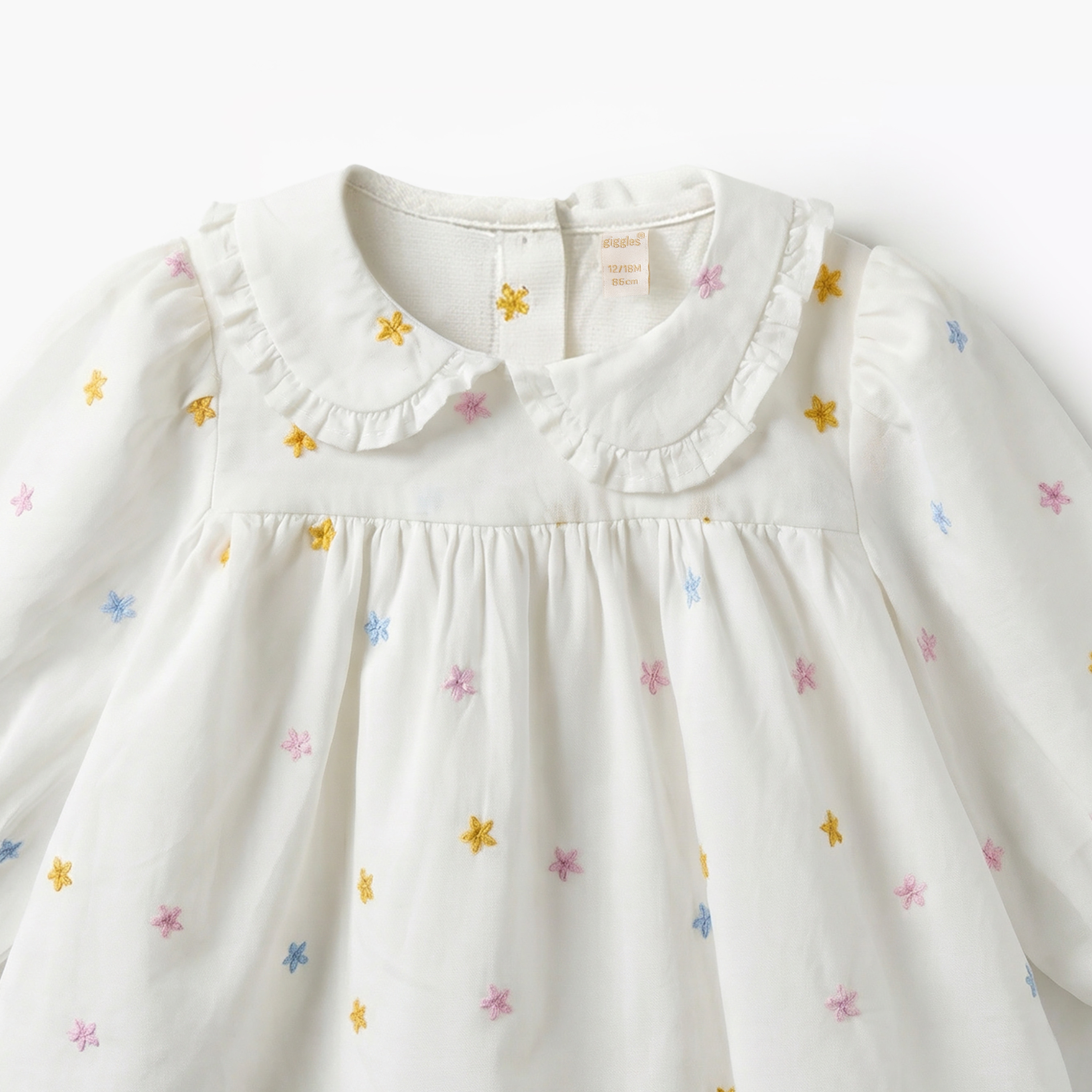 Giggles Peter Pan Collar Long Sleeves Top and Pants Set with Floral Embroidery-baby-girls-clothing-setsandcoords-image-5