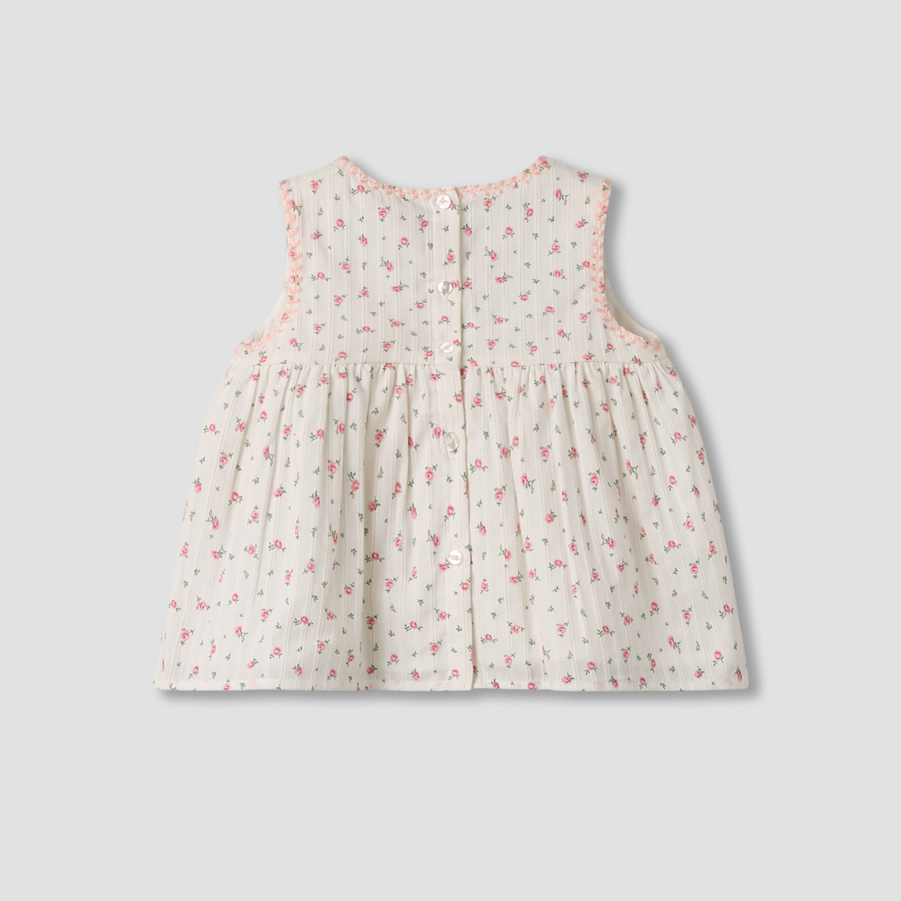 Giggles Round Neck Sleeveless Top and Pants Set with Elasticated Waistband-baby-girls-clothing-setsandcoords-image-5