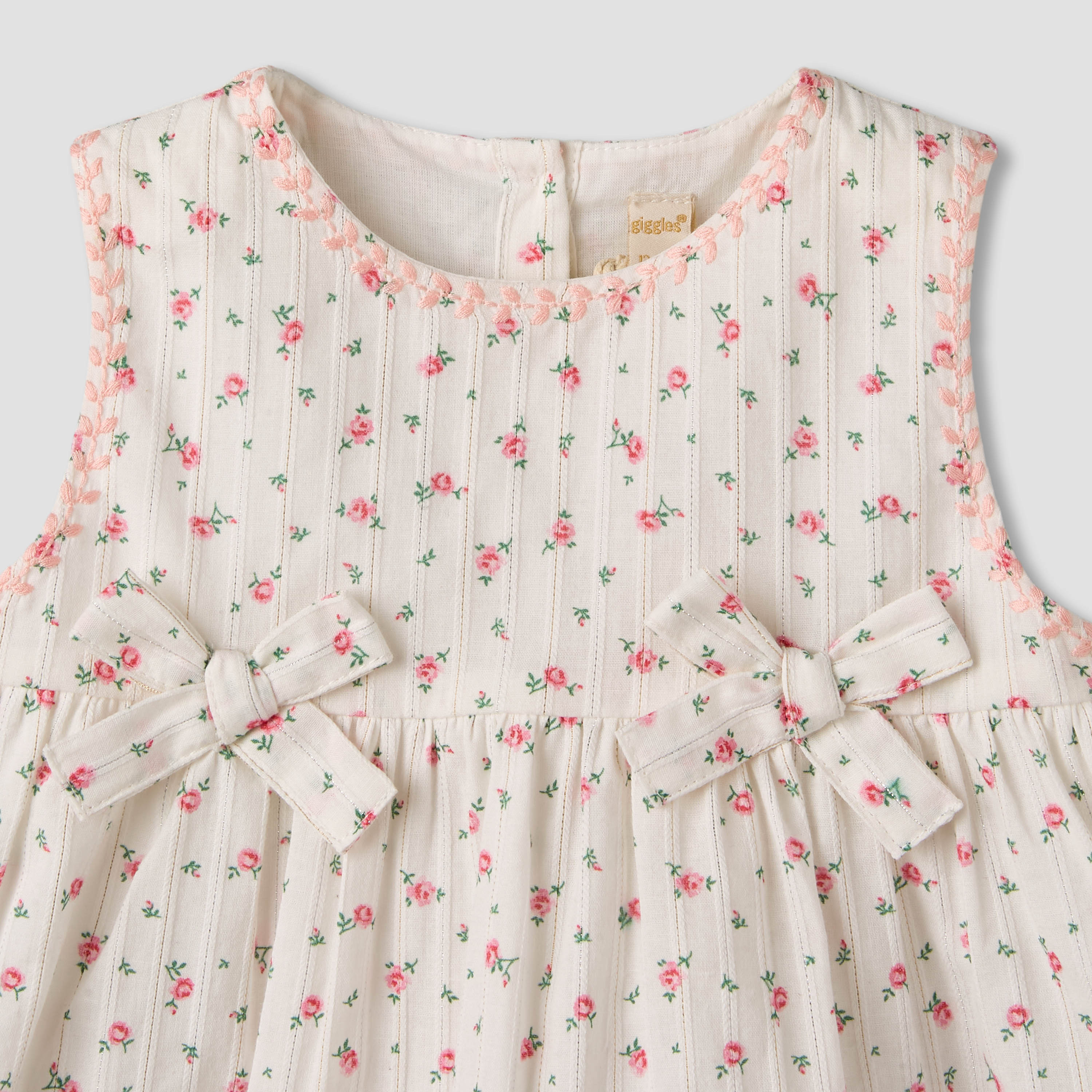 Giggles Round Neck Sleeveless Top and Pants Set with Elasticated Waistband-baby-girls-clothing-setsandcoords-image-7