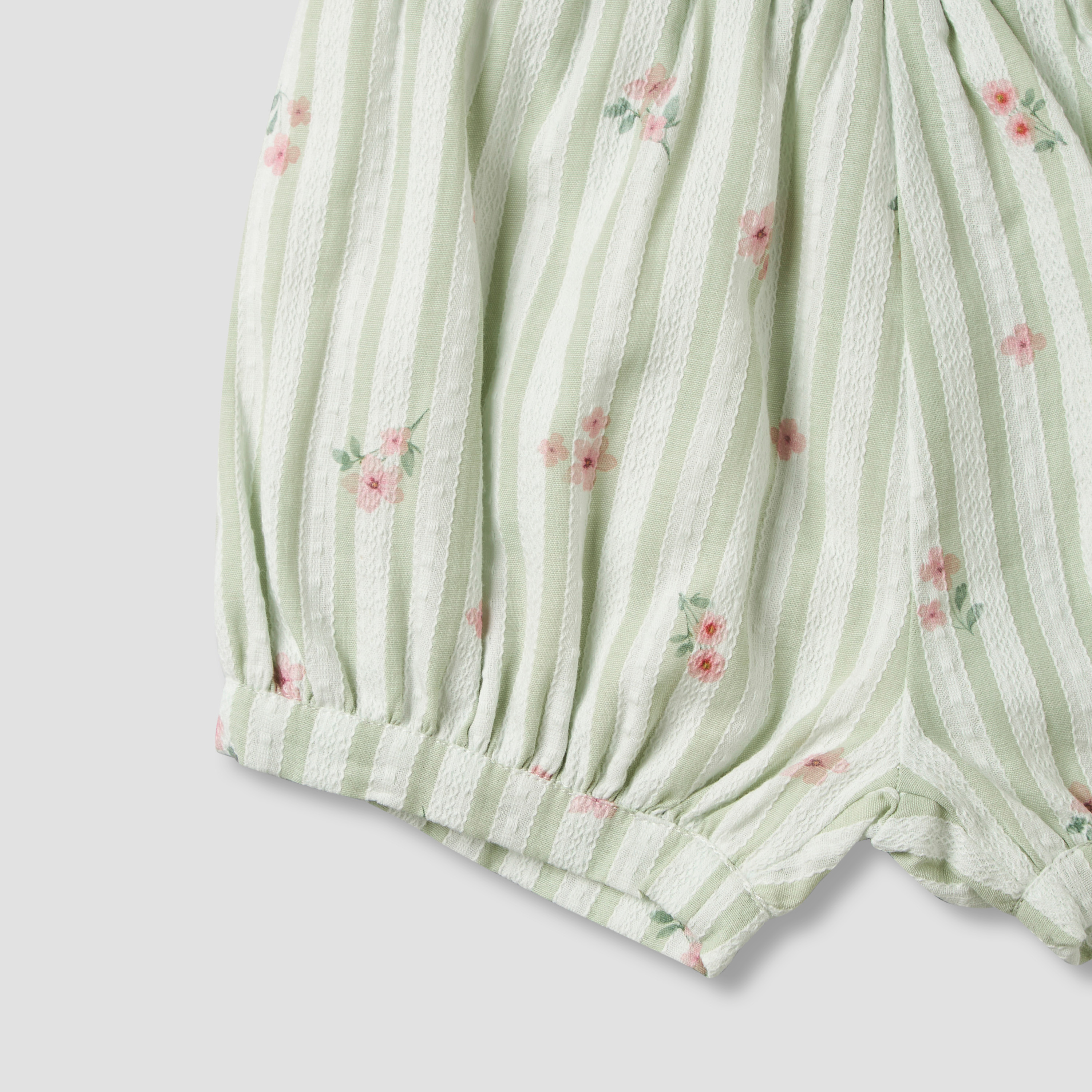 Giggles Square Neck Straps Sleeve Top and Shorts Set with Floral Print-baby-girls-clothing-setsandcoords-image-10