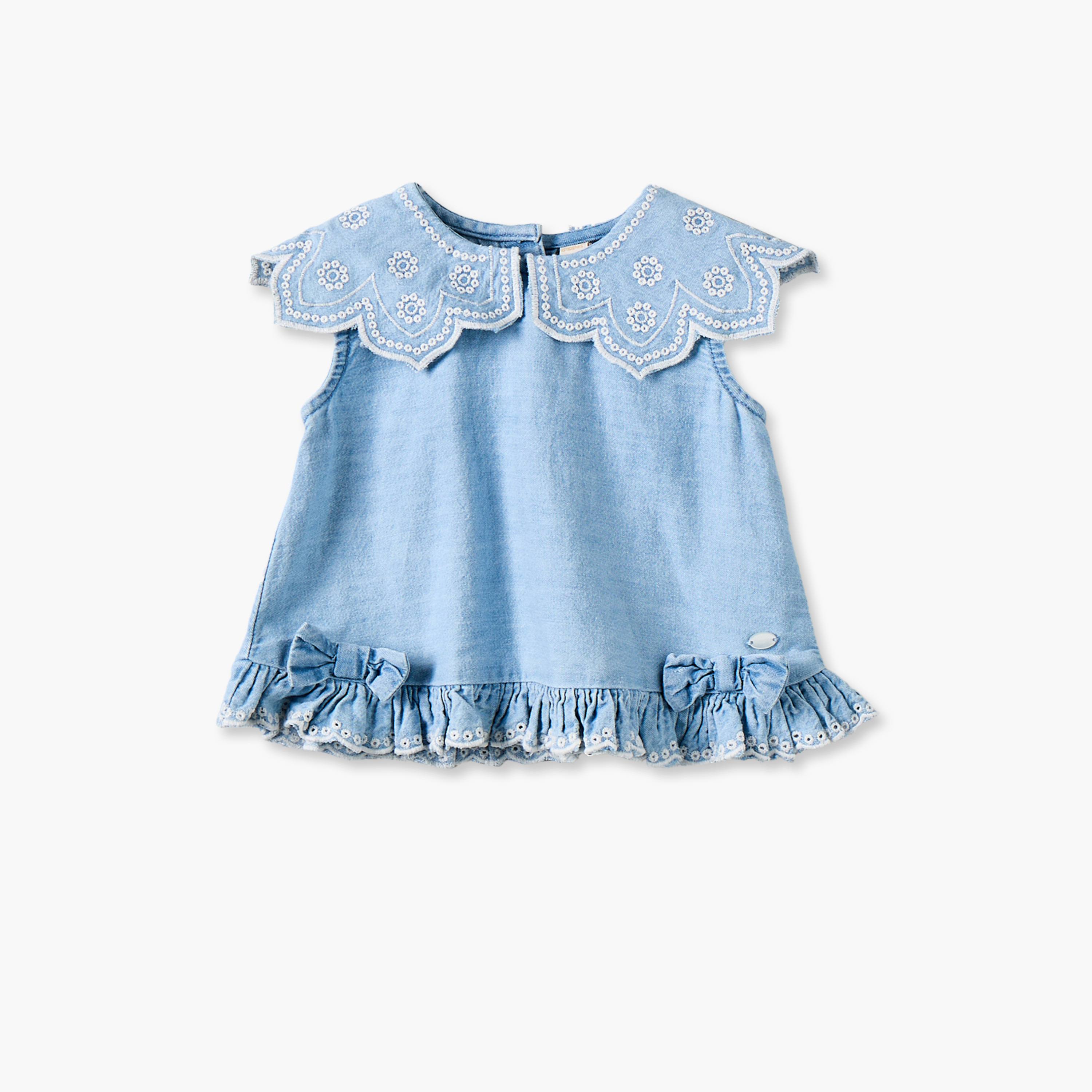 طقم بلوزة دون أكمام مطرزة بياقة مع بنطلون من جيجلز-baby-girls-clothing-setsandcoords-image-2