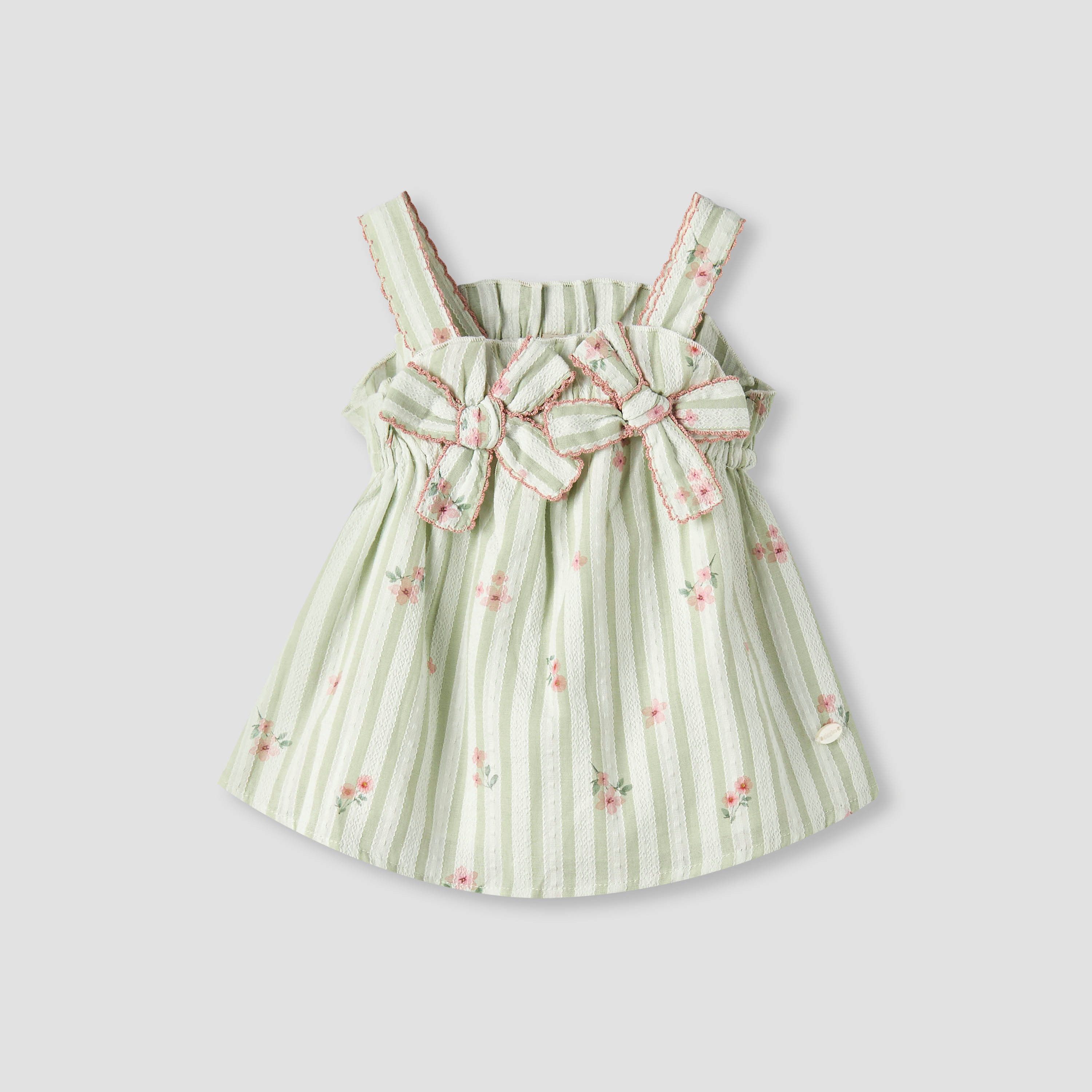 طقم بلوزة دون أكمام بياقة مستديرة وشورت بطبعات زهرية من جيجلز-baby-girls-clothing-setsandcoords-image-6