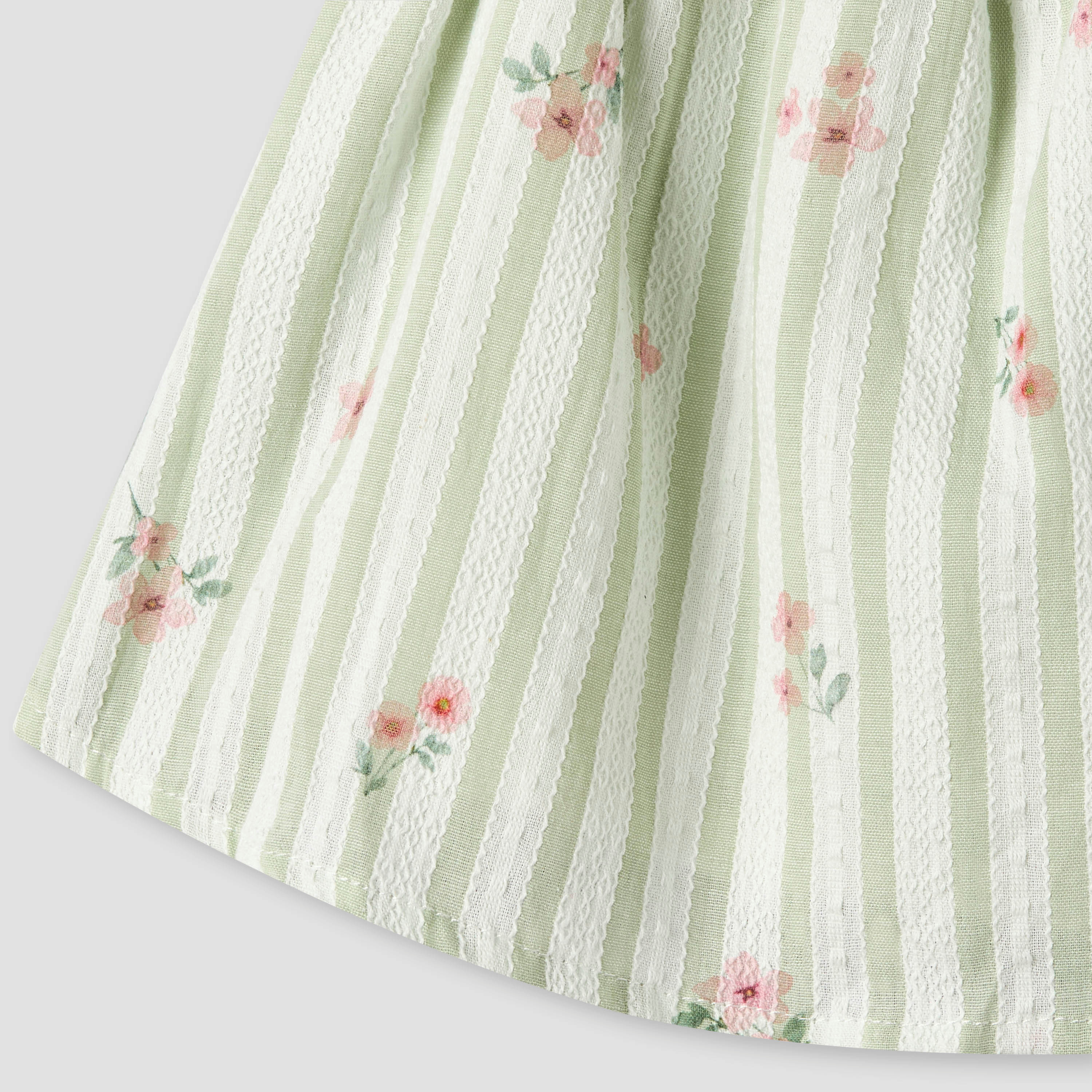 طقم بلوزة دون أكمام بياقة مستديرة وشورت بطبعات زهرية من جيجلز-baby-girls-clothing-setsandcoords-image-3