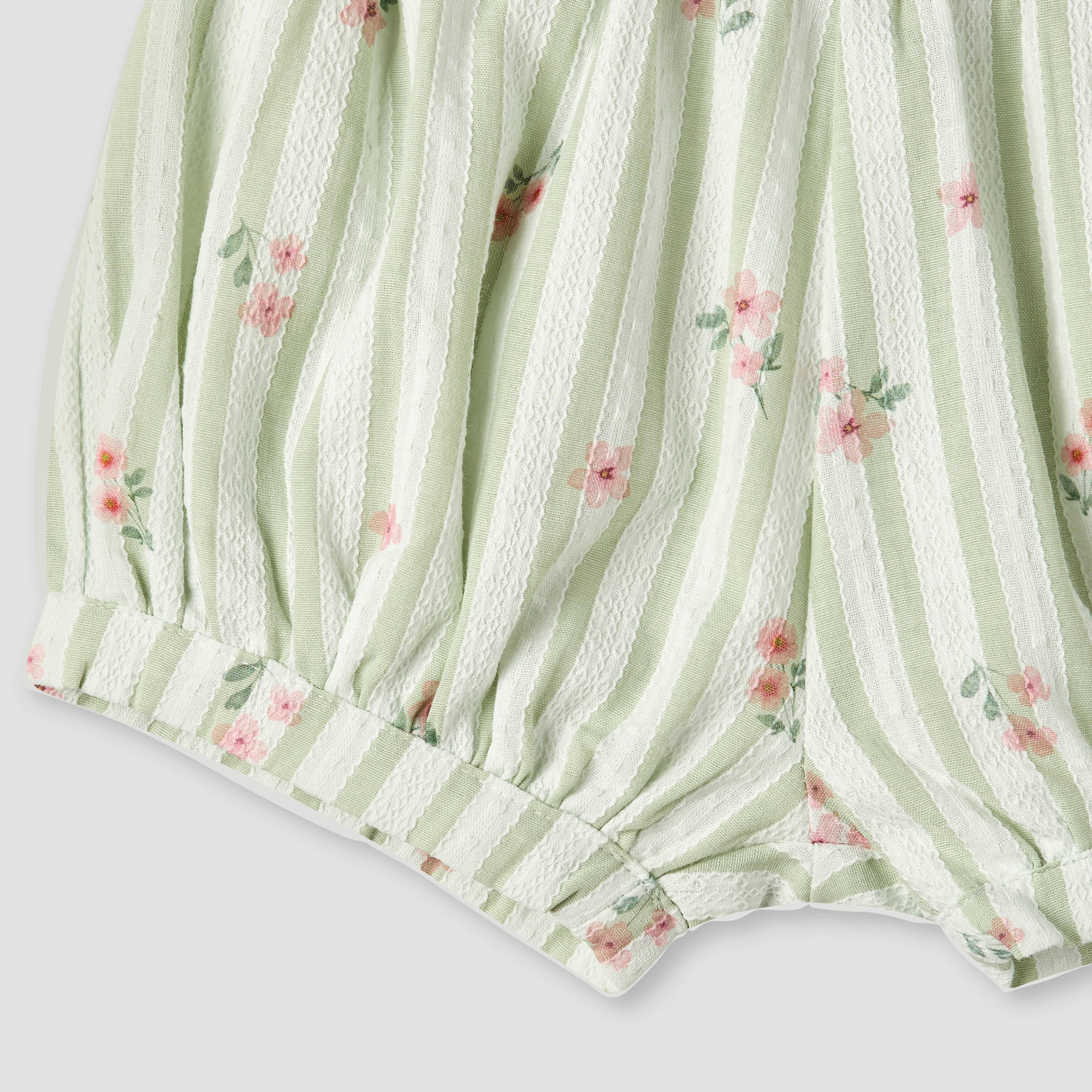 طقم بلوزة دون أكمام بياقة مستديرة وشورت بطبعات زهرية من جيجلز-baby-girls-clothing-setsandcoords-image-1