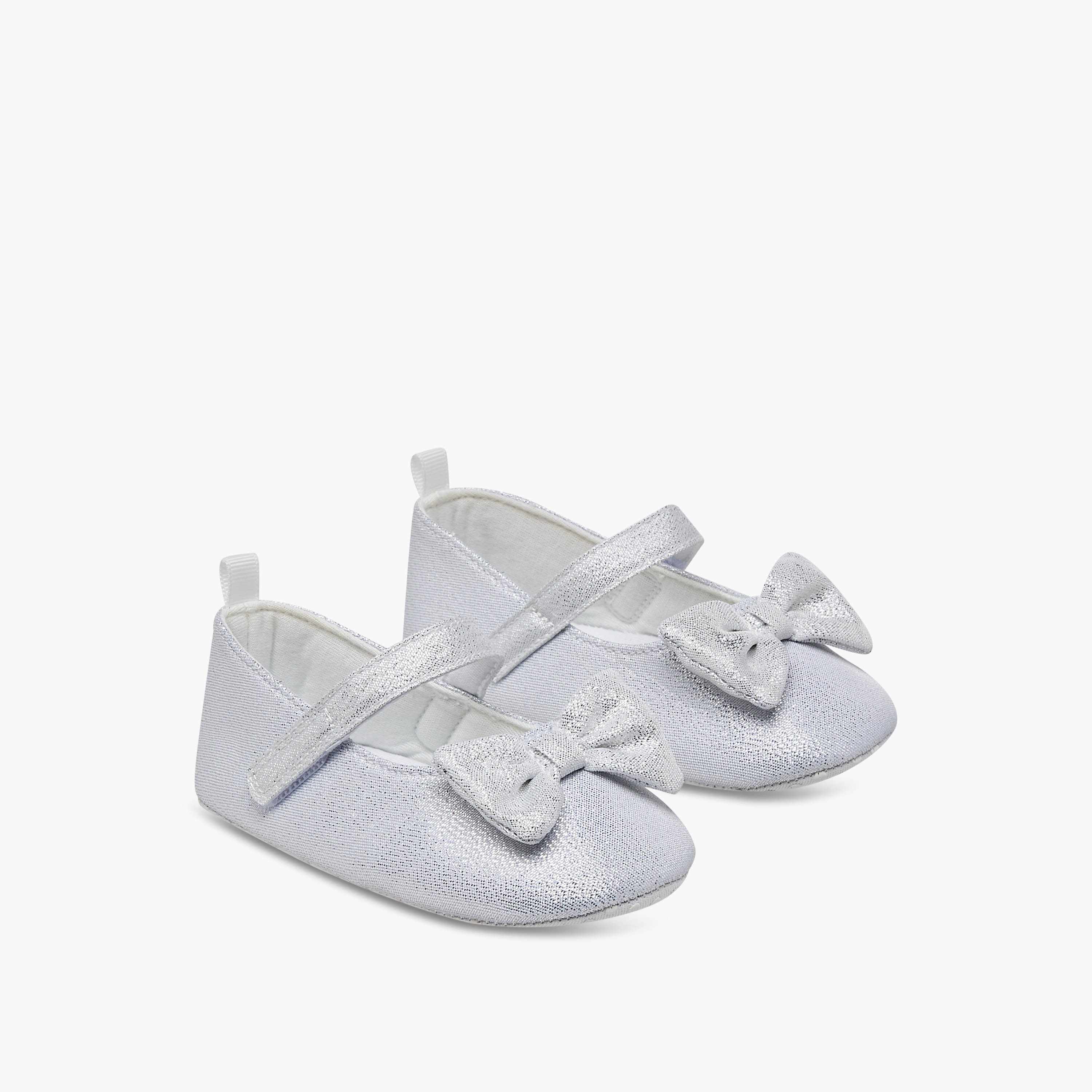 Giggles Booties with Bow Accent-baby-girls-shoes-booties-image-1