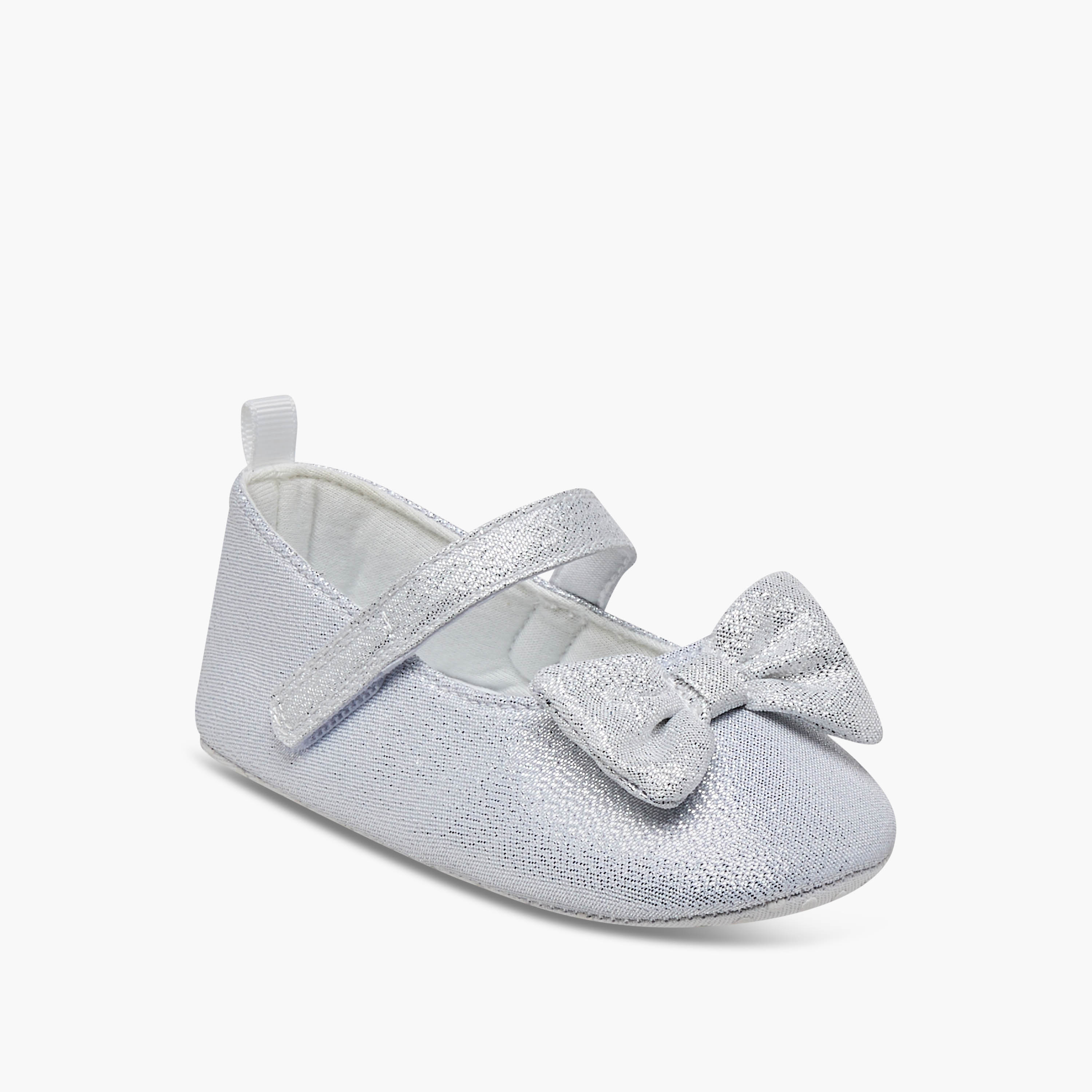 Giggles Booties with Bow Accent-baby-girls-shoes-booties-image-2