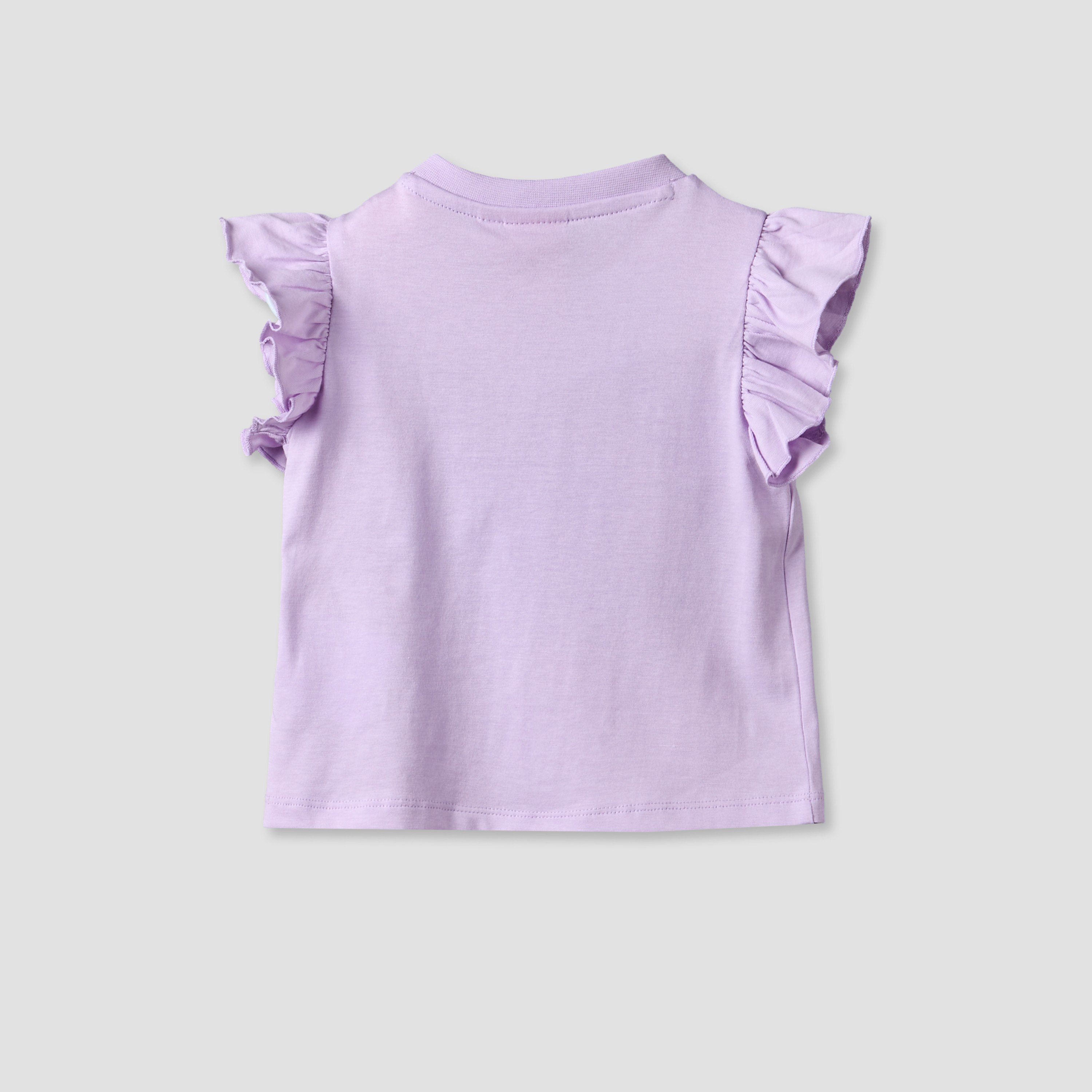 Pack of 2 Sanrio Round Neck Sleeveless T-shirt with Hello Kitty Print-baby-girls-clothing-tshirts-image-4