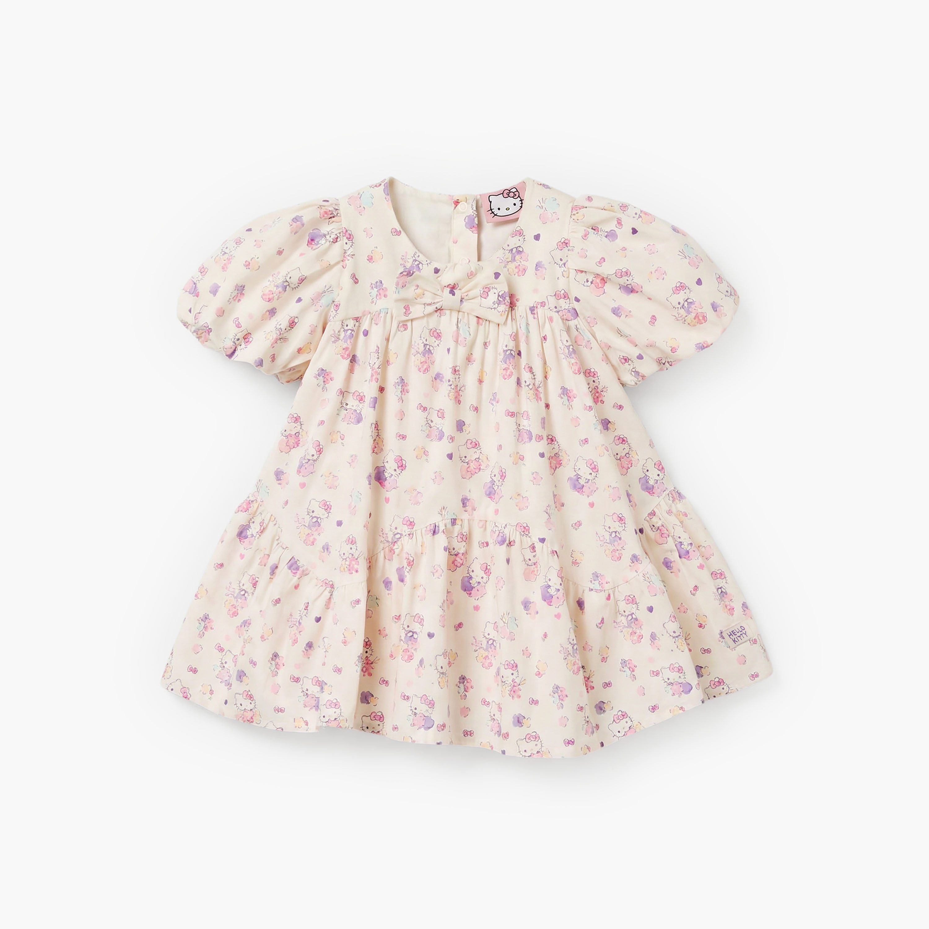 Sanrio Round Neck Short Sleeve Dress with Bloomers-baby-girls-clothing-dressesandjumpsuits-image-3