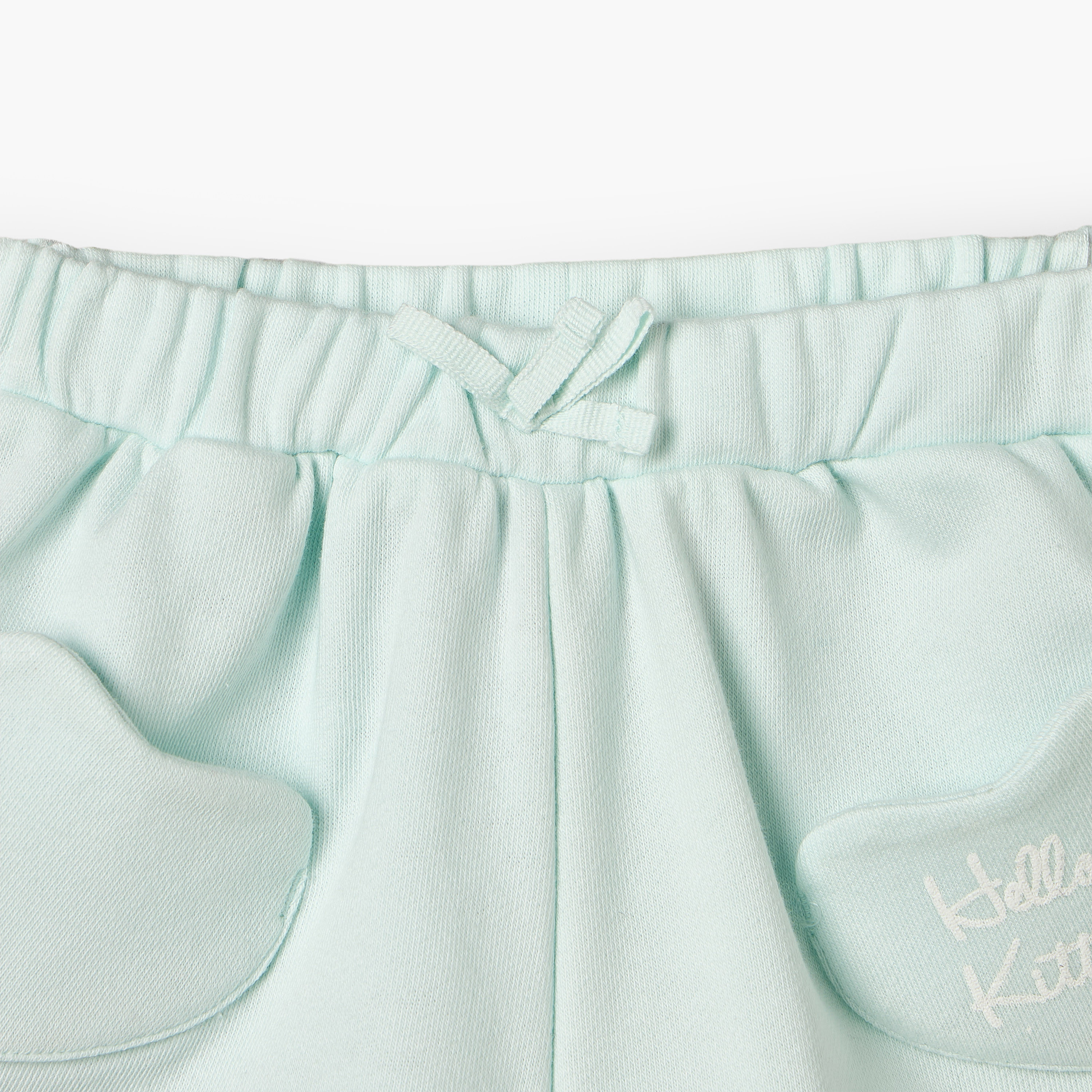 Sanrio Round Neck Short Sleeves Peplum Top and Shorts Set with Hello Kitty Print-baby-girls-clothing-setsandcoords-image-10