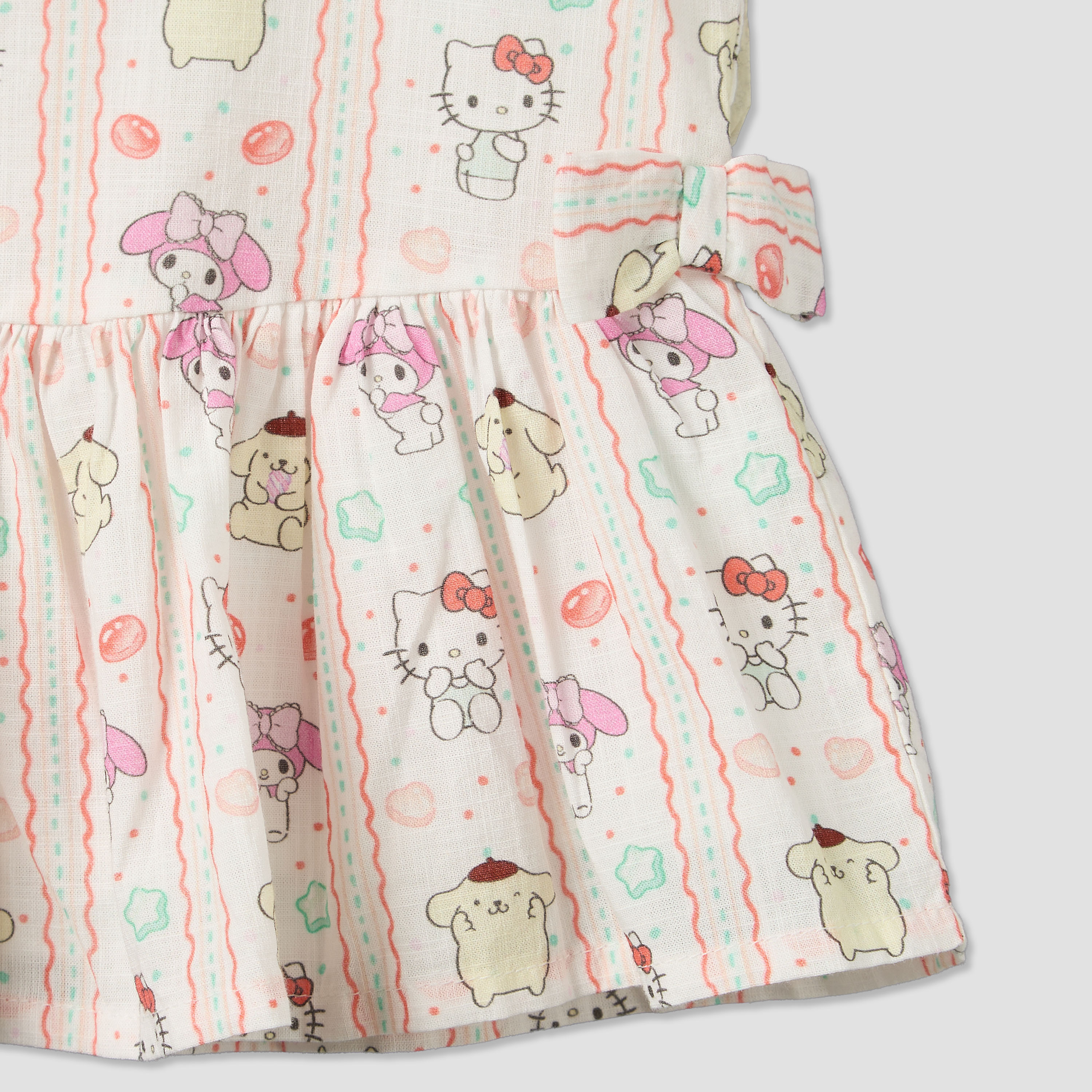 Sanrio Round Neck Sleeveless Top and Shorts Set with Hello Kitty and Friends Print-baby-girls-clothing-setsandcoords-image-8