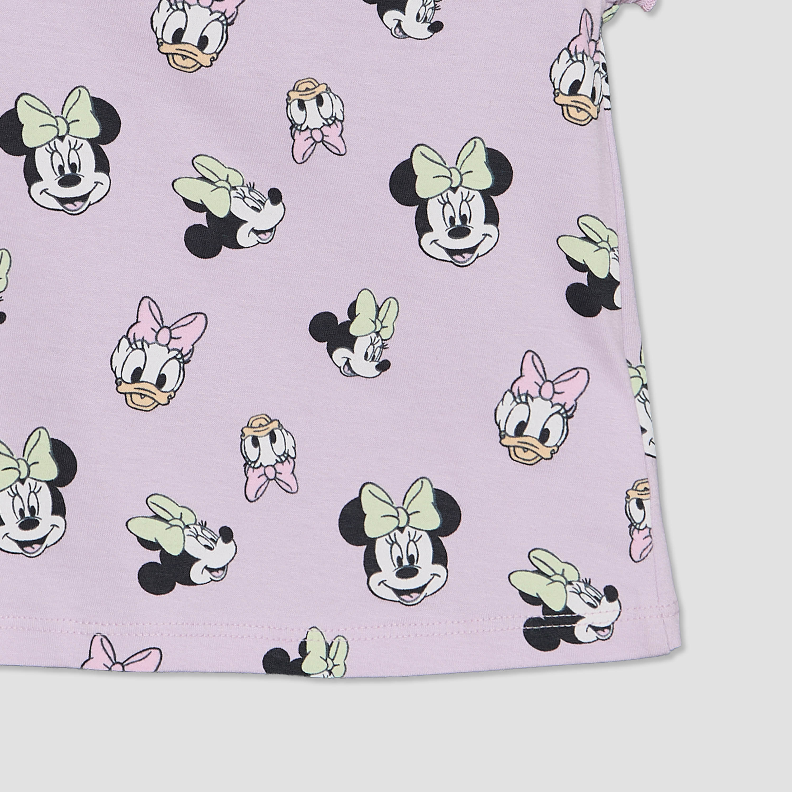 Pack of 2 Disney Crew Neck Short Sleeves T-shirt with Minnie Mouse and Daisy Duck Print-baby-girls-clothing-tshirts-image-5