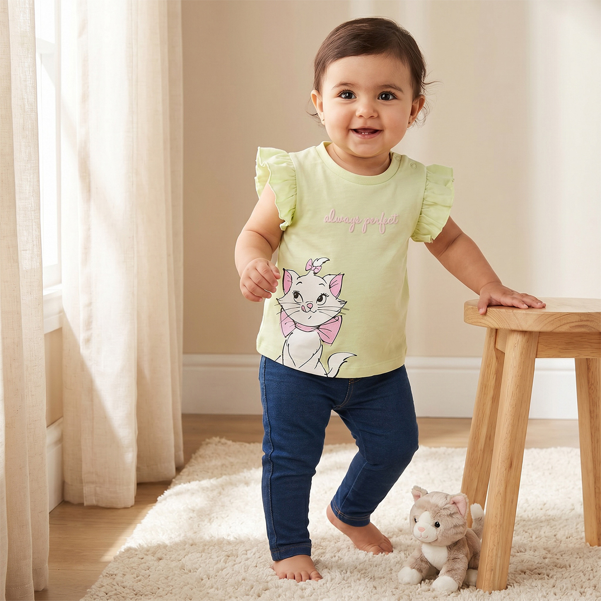 تيشيرتات دون أكمام بطبعات ماري وياقة ضيقة من ديزني - عبوة من قطعتين-baby-girls-clothing-tshirts-image-2