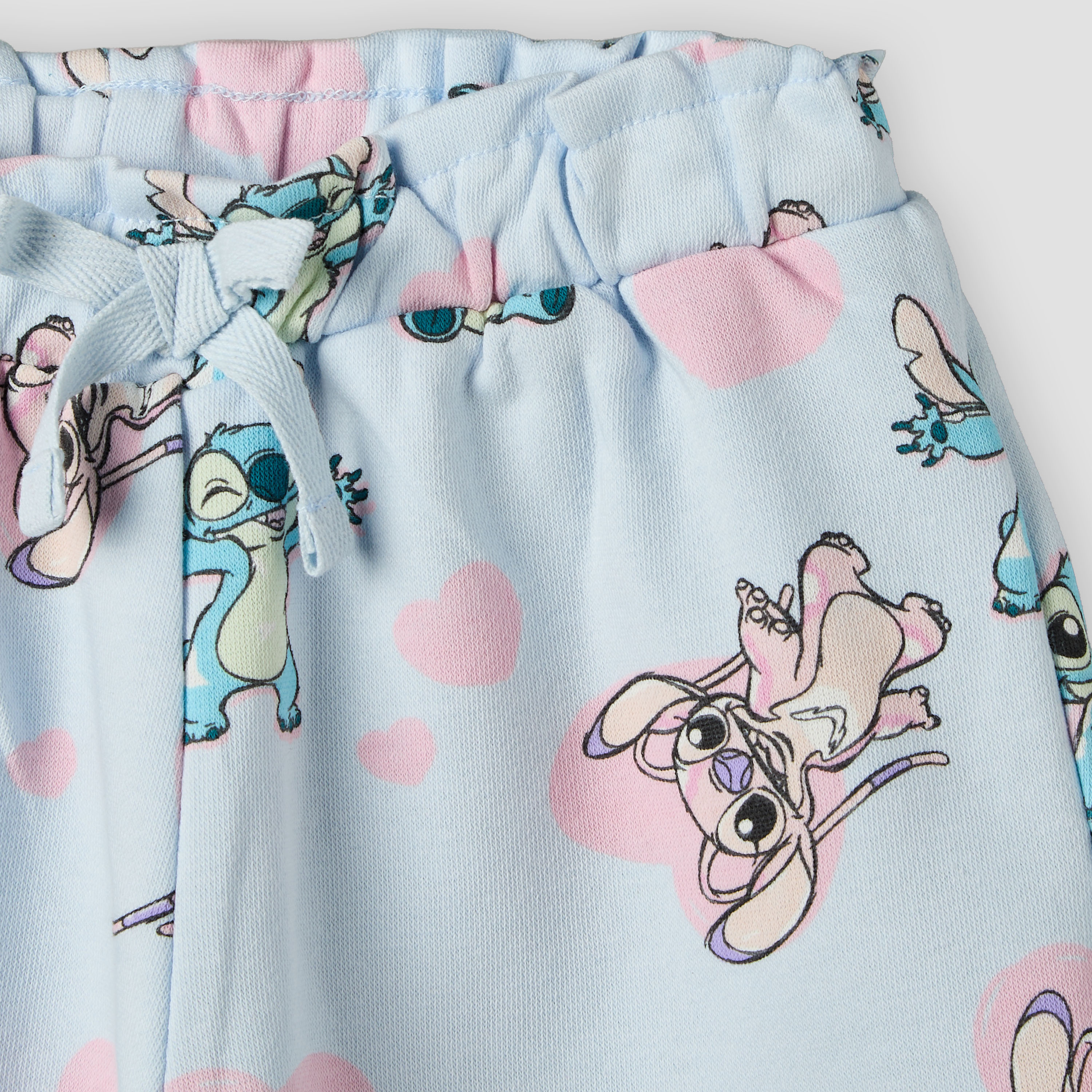 Pack of 2 Disney Elastic Waist Shorts with Angel and Stitch Print-baby-girls-clothing-bottoms-shorts-image-8