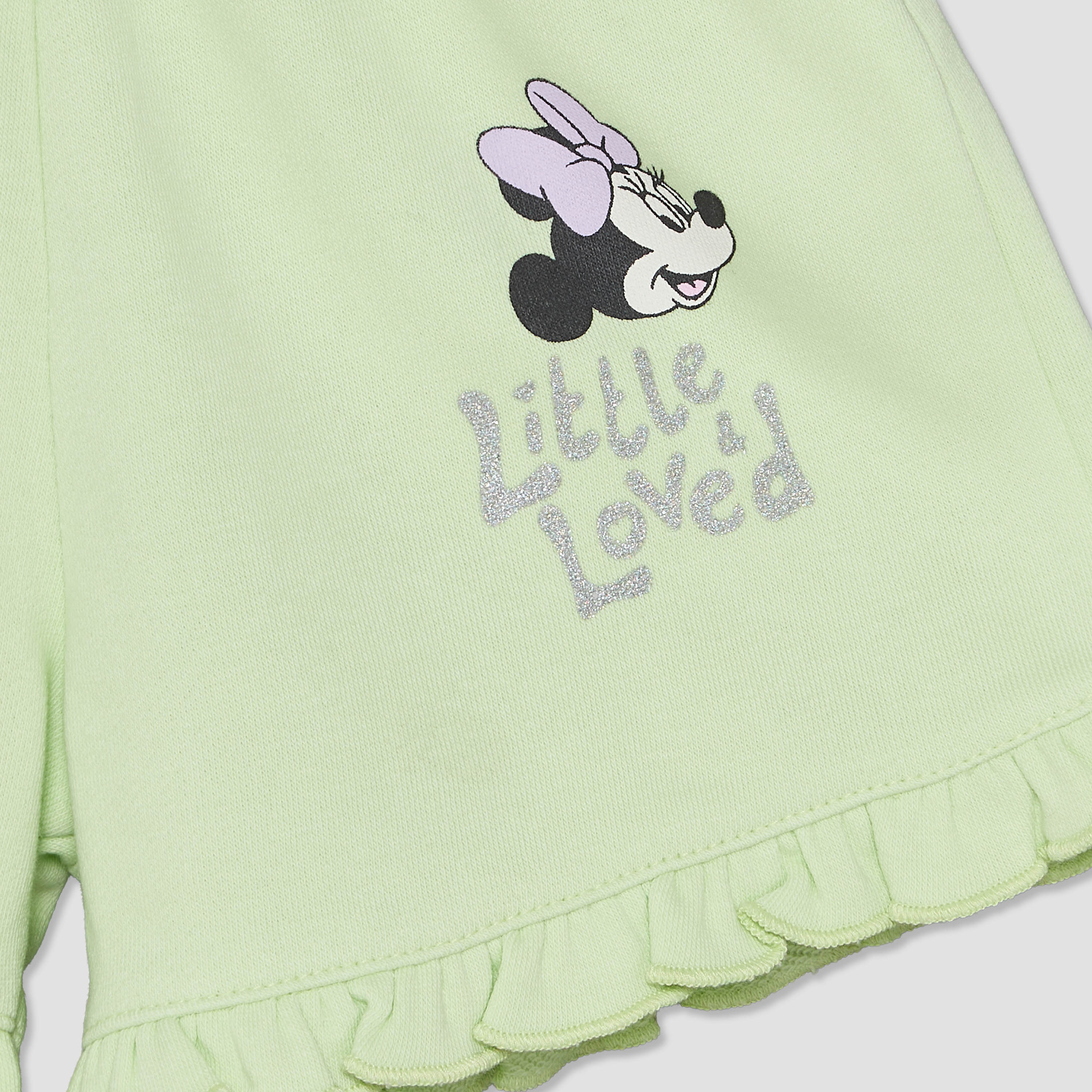 Pack of 2 Disney Knee Length Elastic Waist Shorts with Minnie Mouse and Daisy Duck Print-baby-girls-clothing-bottoms-shorts-image-5
