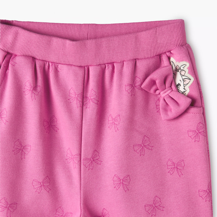 Disney Round Neck Long Sleeve Sweatshirt and Joggers Set with Marie Print-baby-girls-clothing-setsandcoords-image-8
