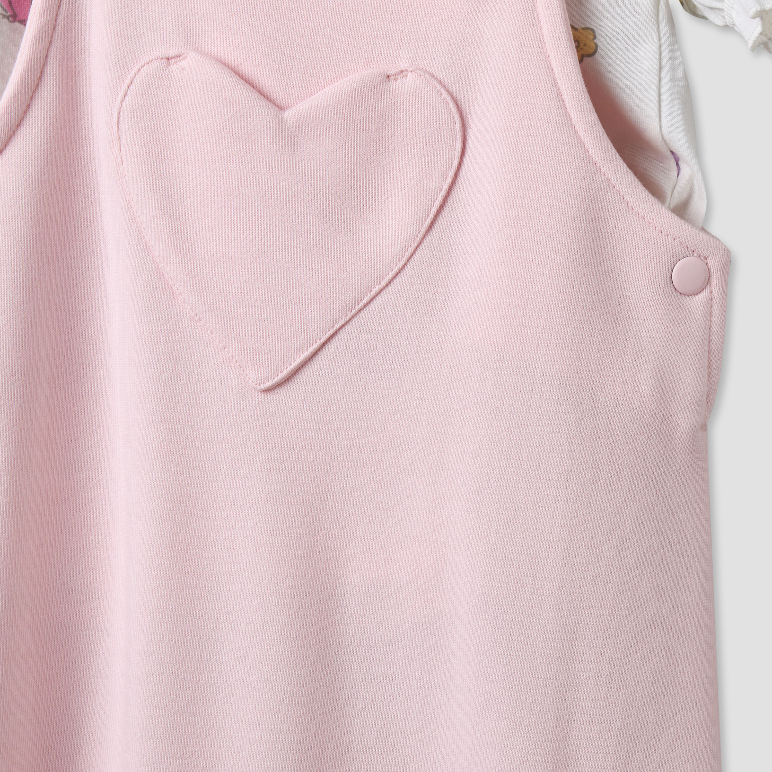 Disney Round Neck Short Sleeves T-shirt and Dungaree Set with Minnie Mouse Print-baby-girls-clothing-setsandcoords-image-8
