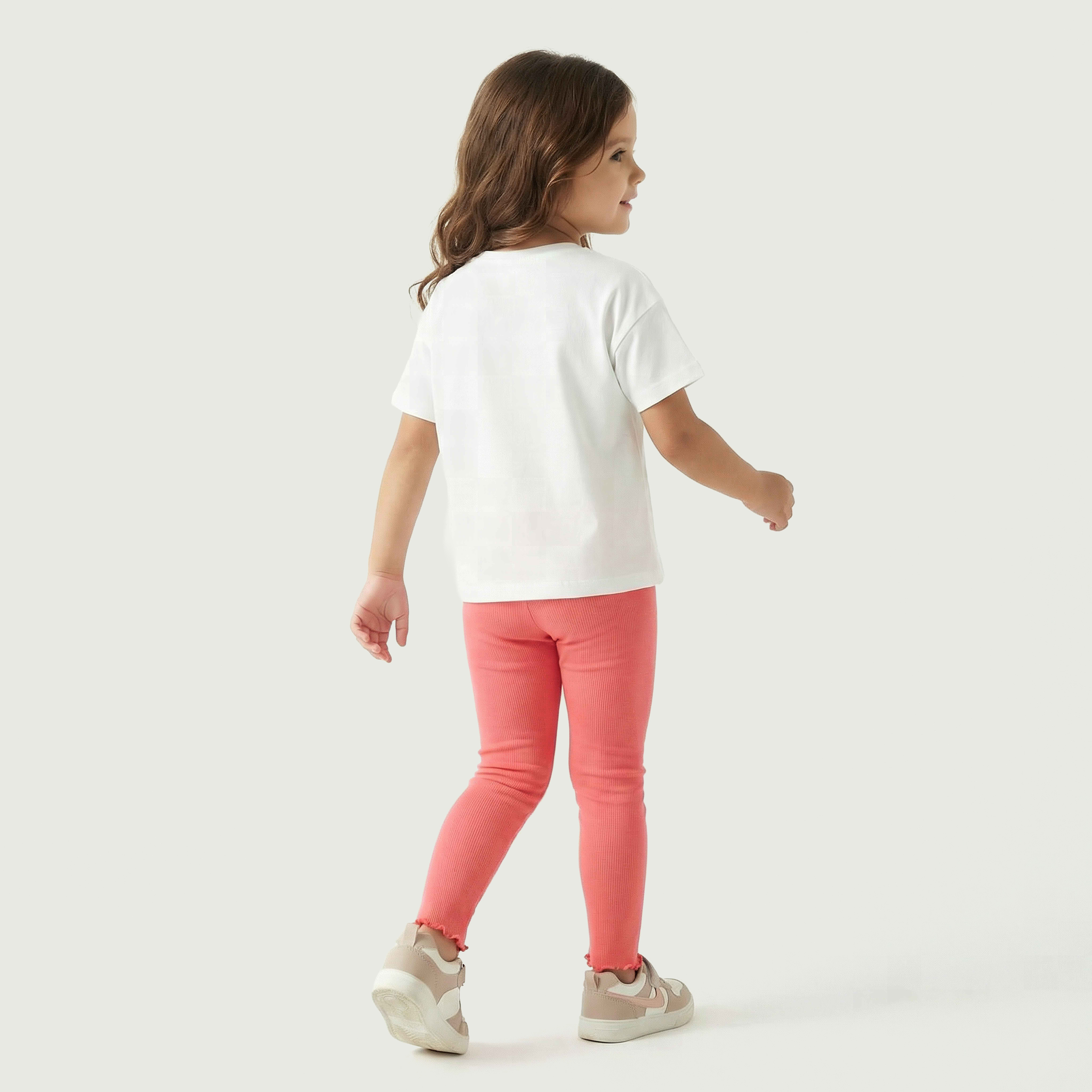 Juniors Crew Neck Short Sleeves T-shirt with Graphic Print-girls-clothing-tshirts-image-3