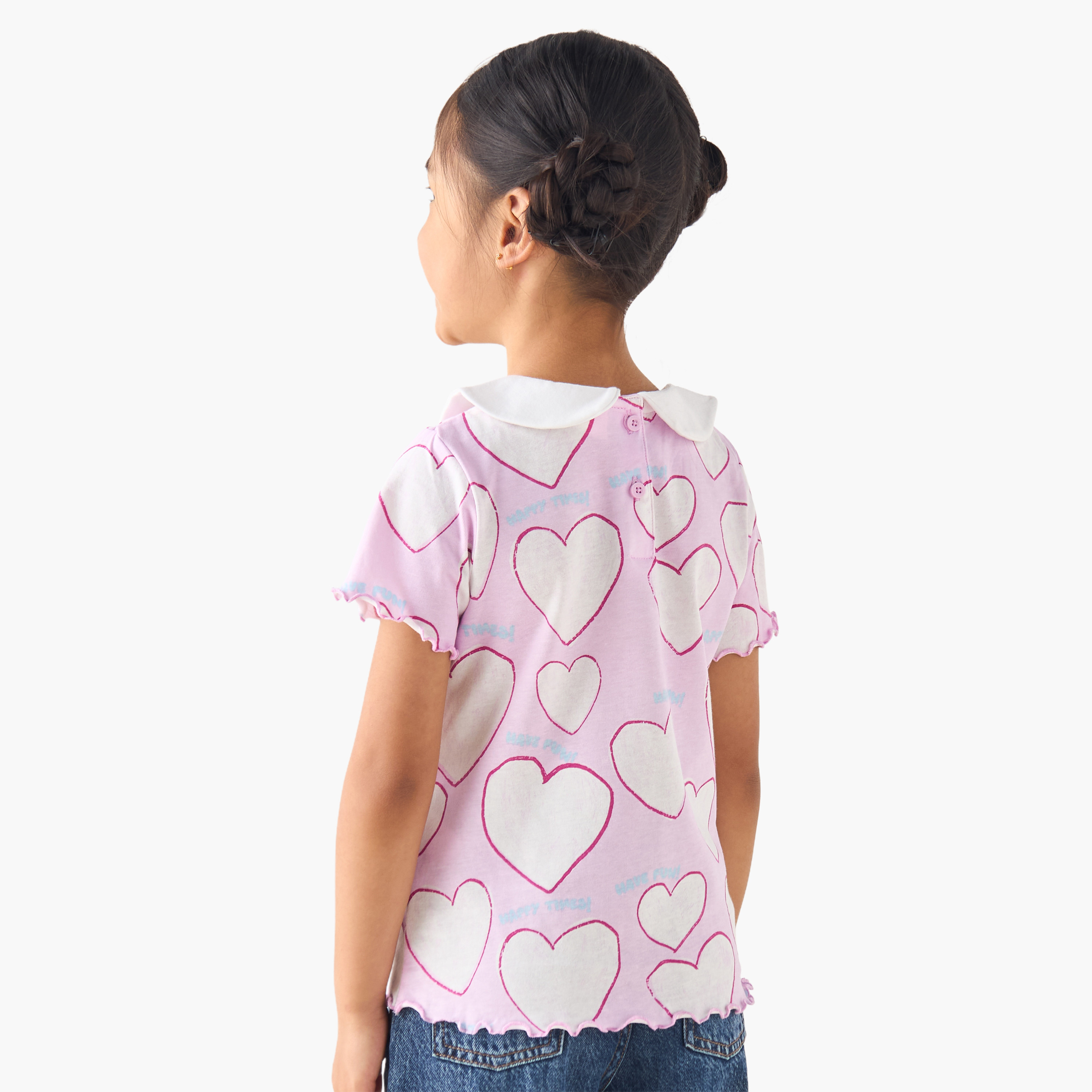 Set of 2 Juniors Short Sleeves T-shirt with Assorted Print-girls-clothing-tshirts-image-3