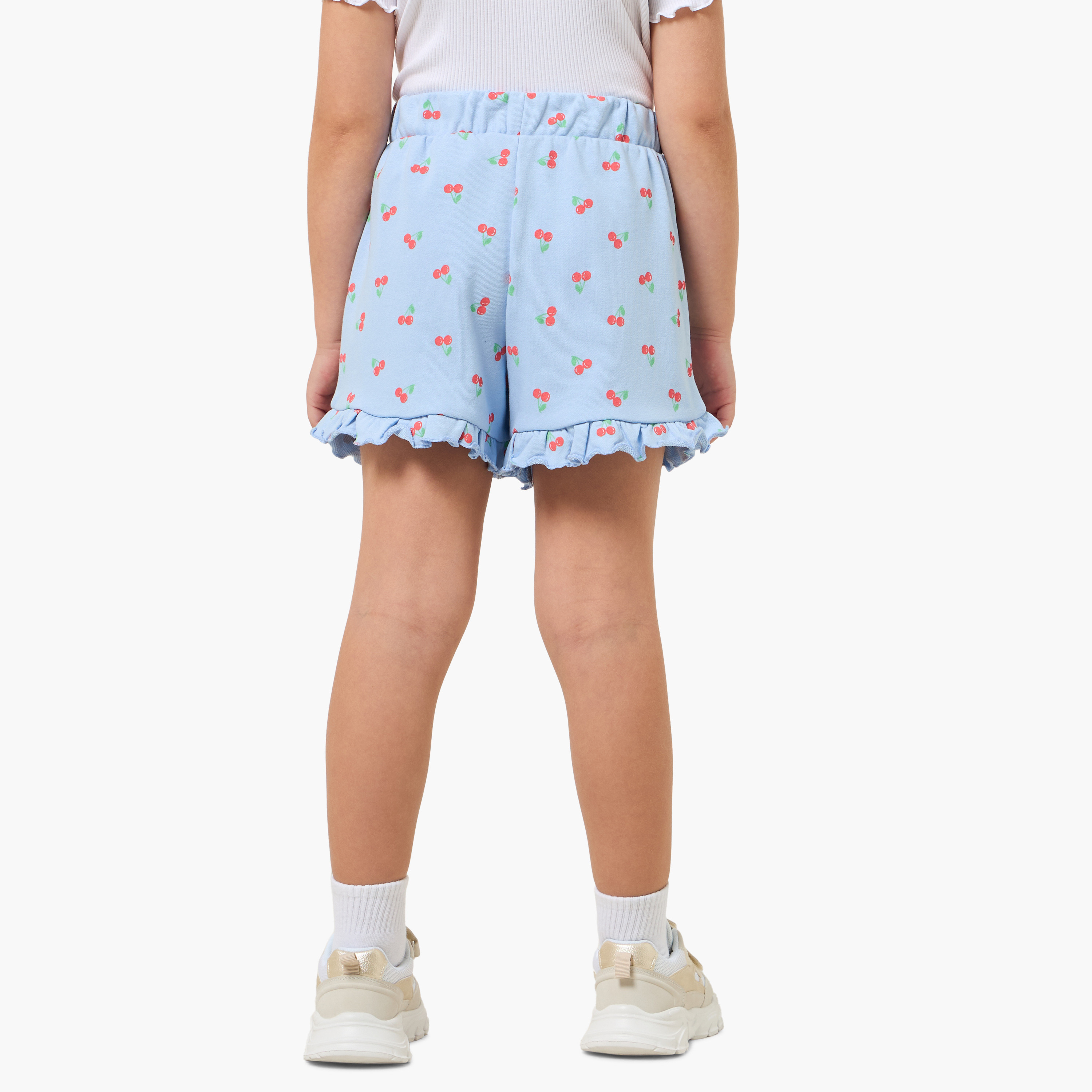 شورت بخصر مطاطي وطبعات من جونيورز-girls-clothing-bottoms-shorts-image-2