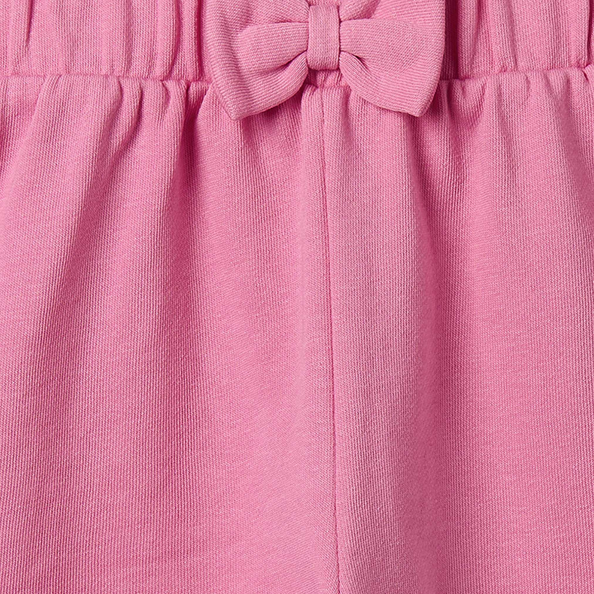 Juniors Above Knee Elasticated Waist Shorts with Ruffle Trim-girls-clothing-bottoms-shorts-image-4