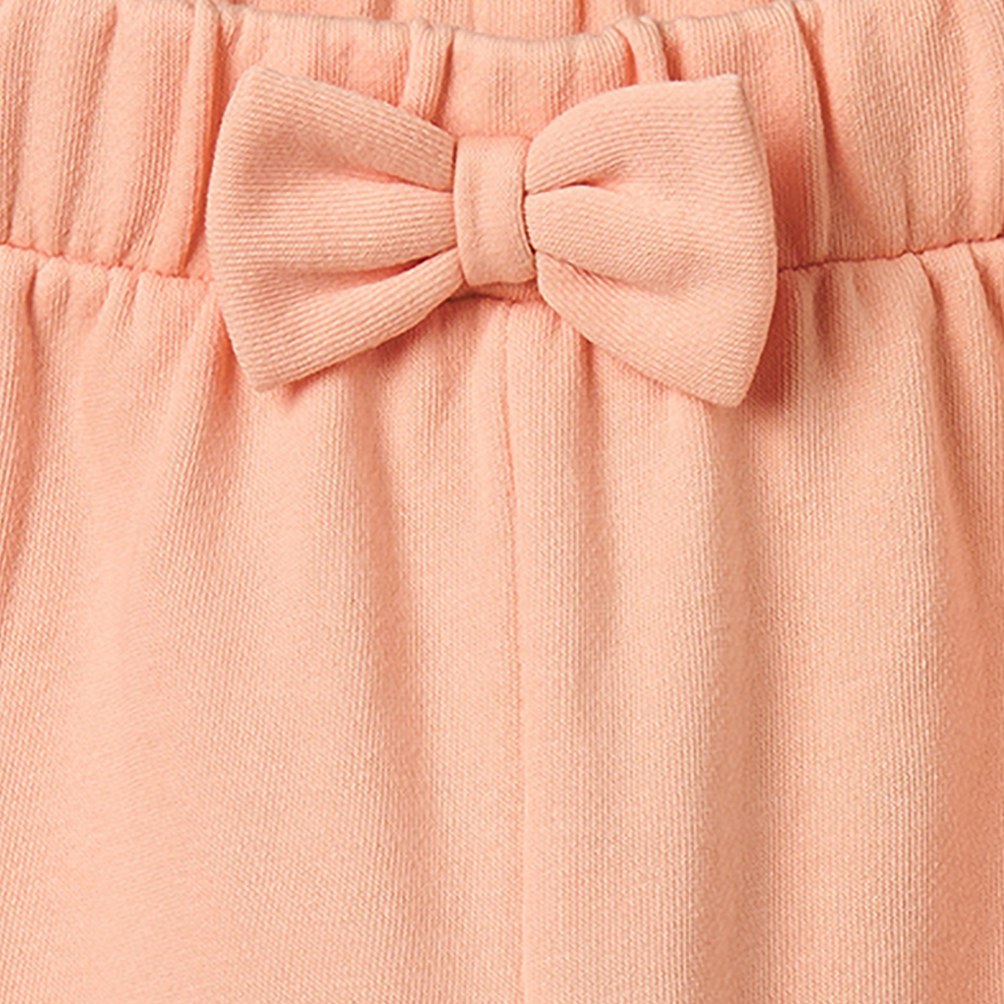 Juniors Above Knee Elasticated Waist Shorts with Ruffle Trim-girls-clothing-bottoms-shorts-image-4