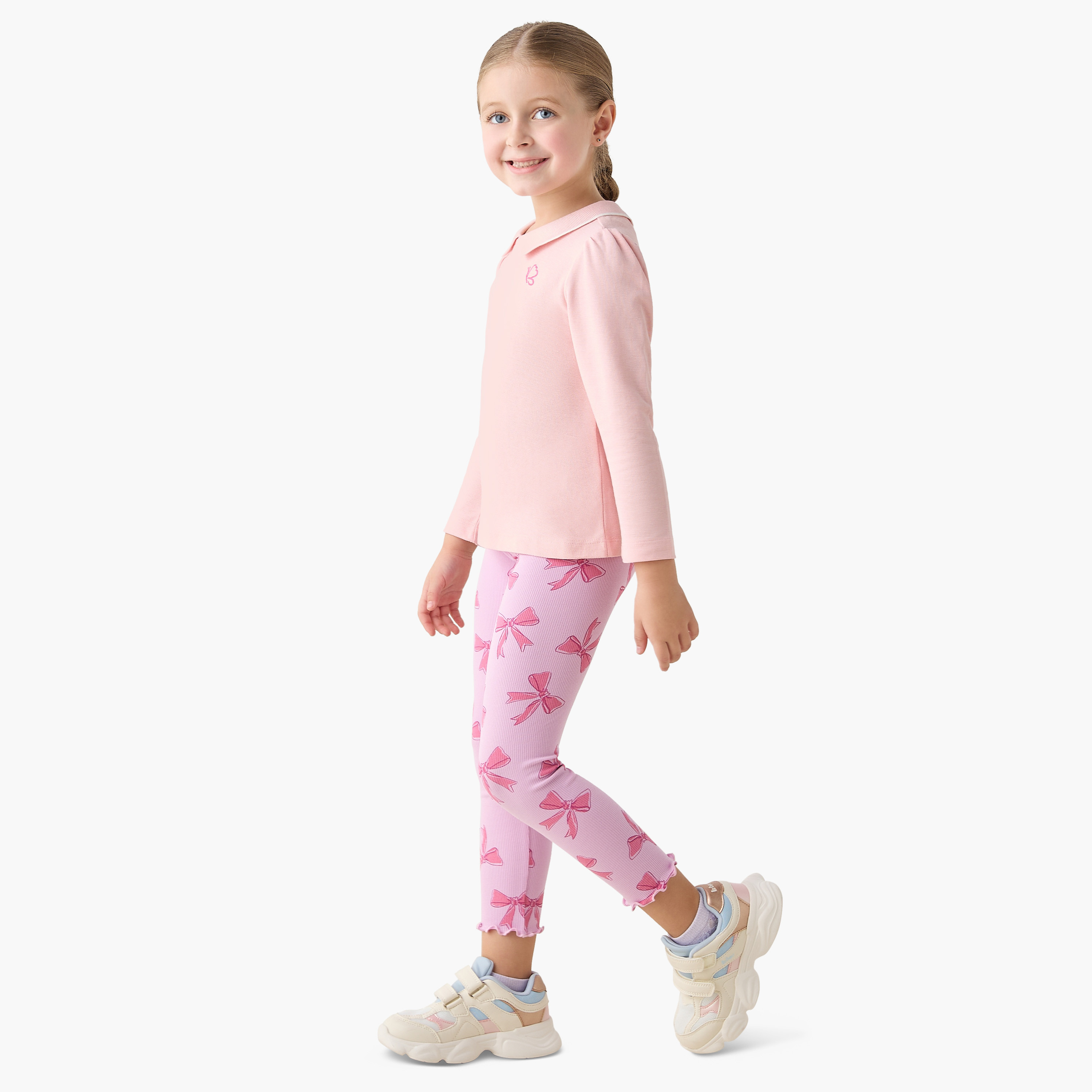 Juniors Leggings with Bow Print-baby-girls-clothing-bottoms-leggings-image-2