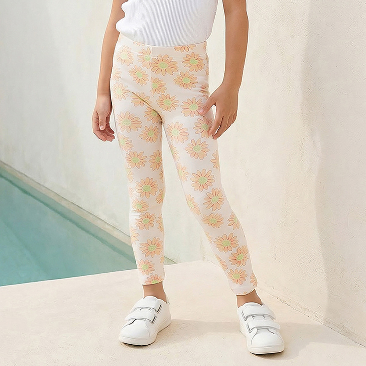 Juniors Leggings with Elasticated Waistband-baby-girls-clothing-bottoms-leggings-image-1