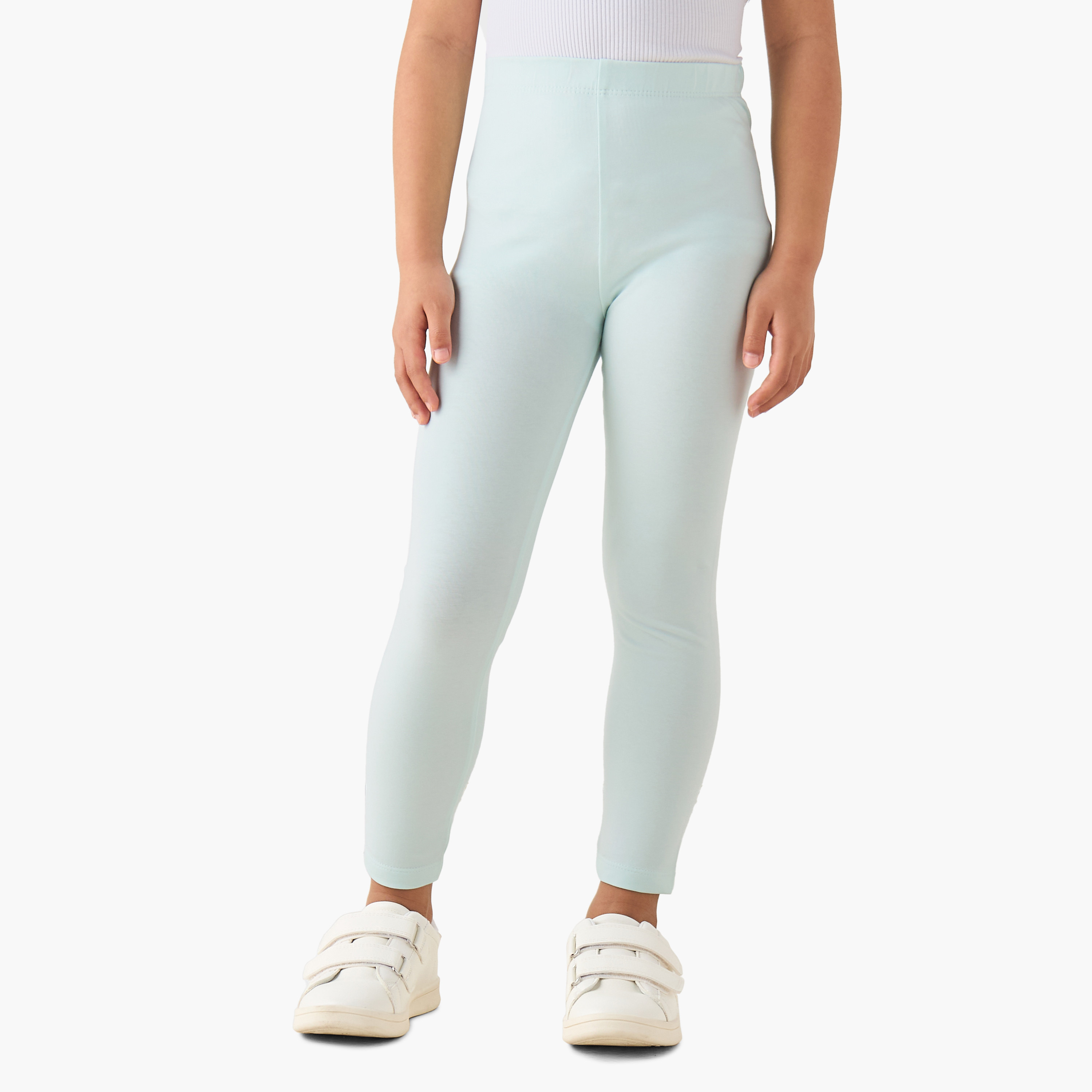 Juniors Leggings with Elasticated Waistband-girls-clothing-bottoms-leggings-image-1