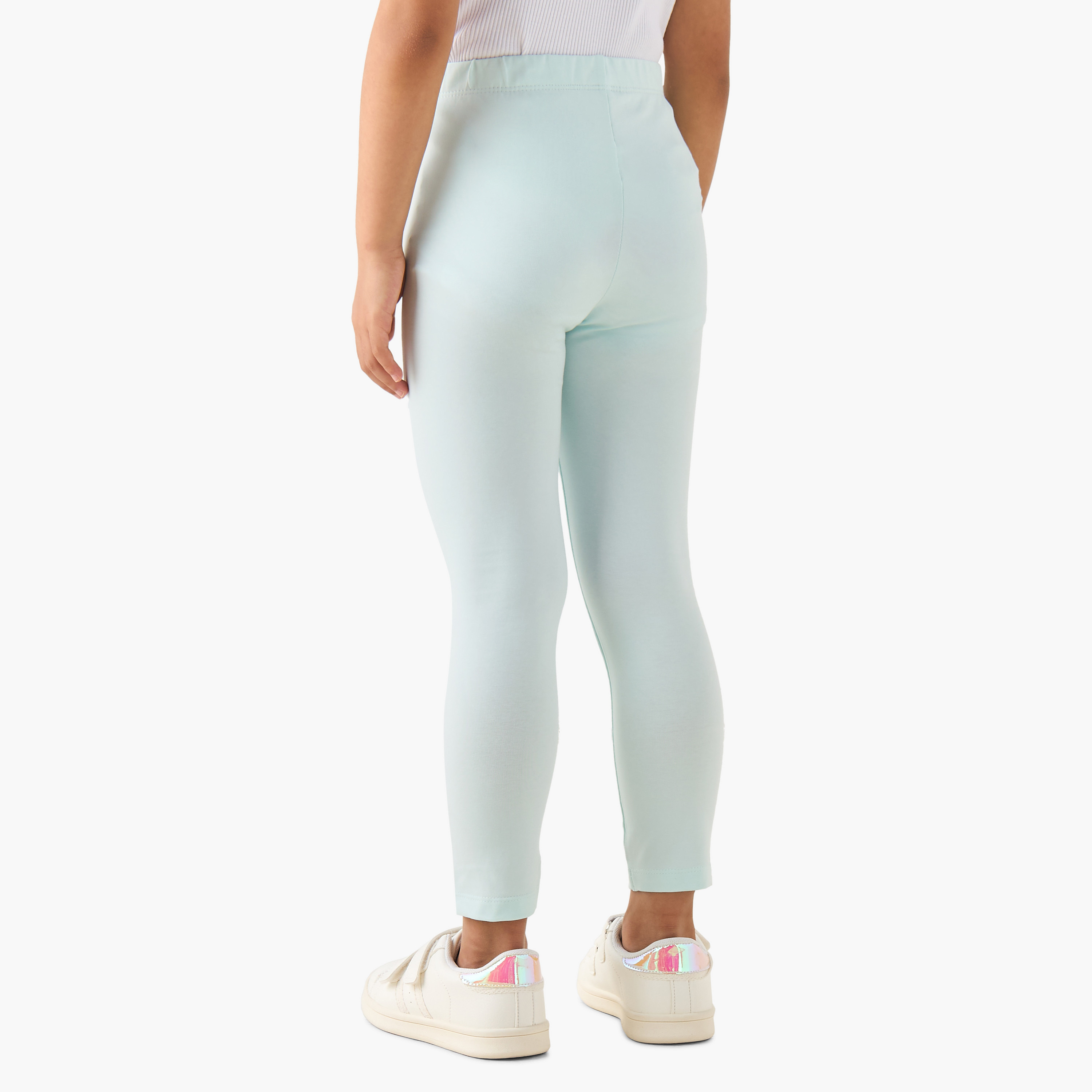 Juniors Leggings with Elasticated Waistband-girls-clothing-bottoms-leggings-image-3