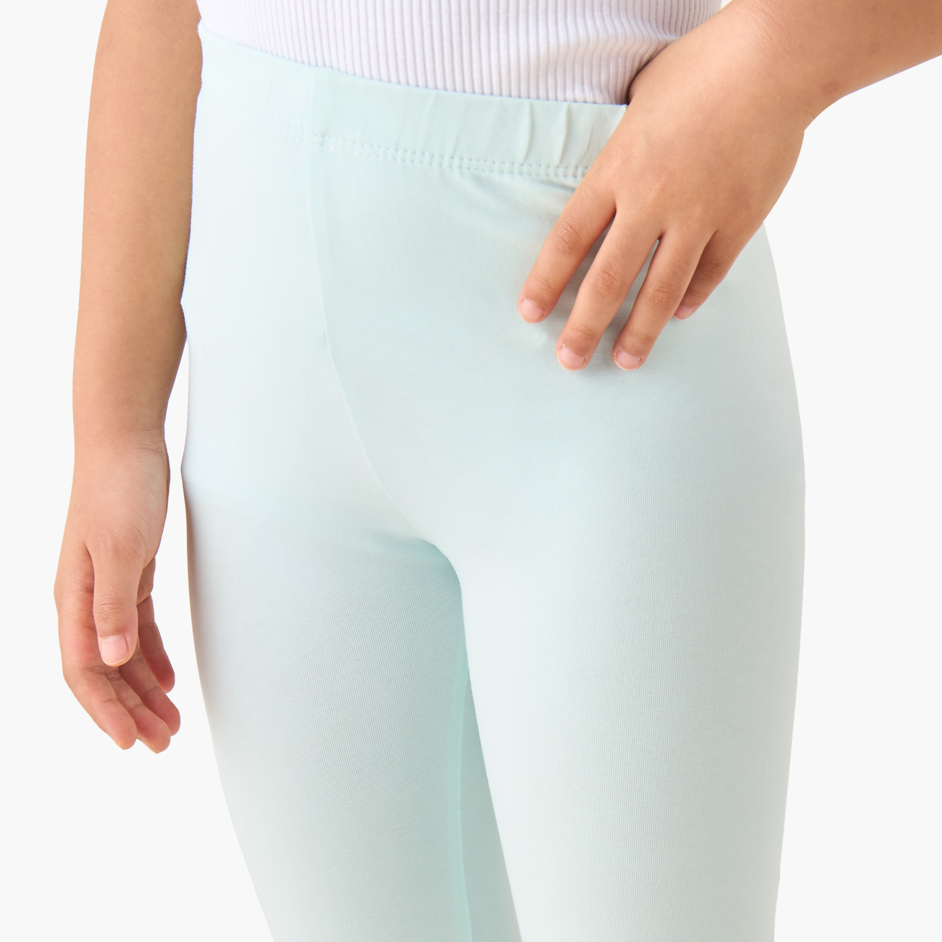 Juniors Leggings with Elasticated Waistband-girls-clothing-bottoms-leggings-image-4