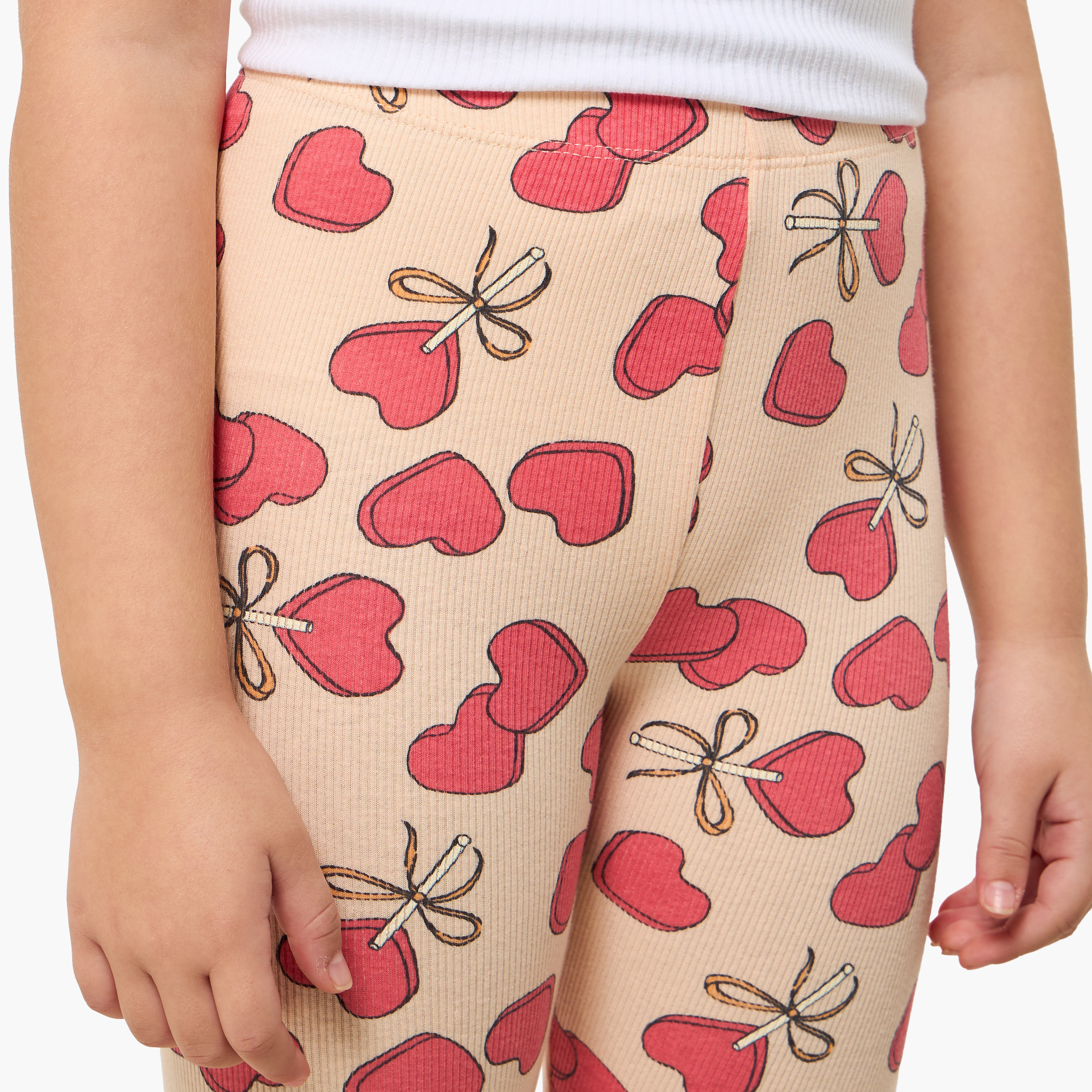 Juniors Leggings with Heart Print-baby-girls-clothing-bottoms-leggings-image-4