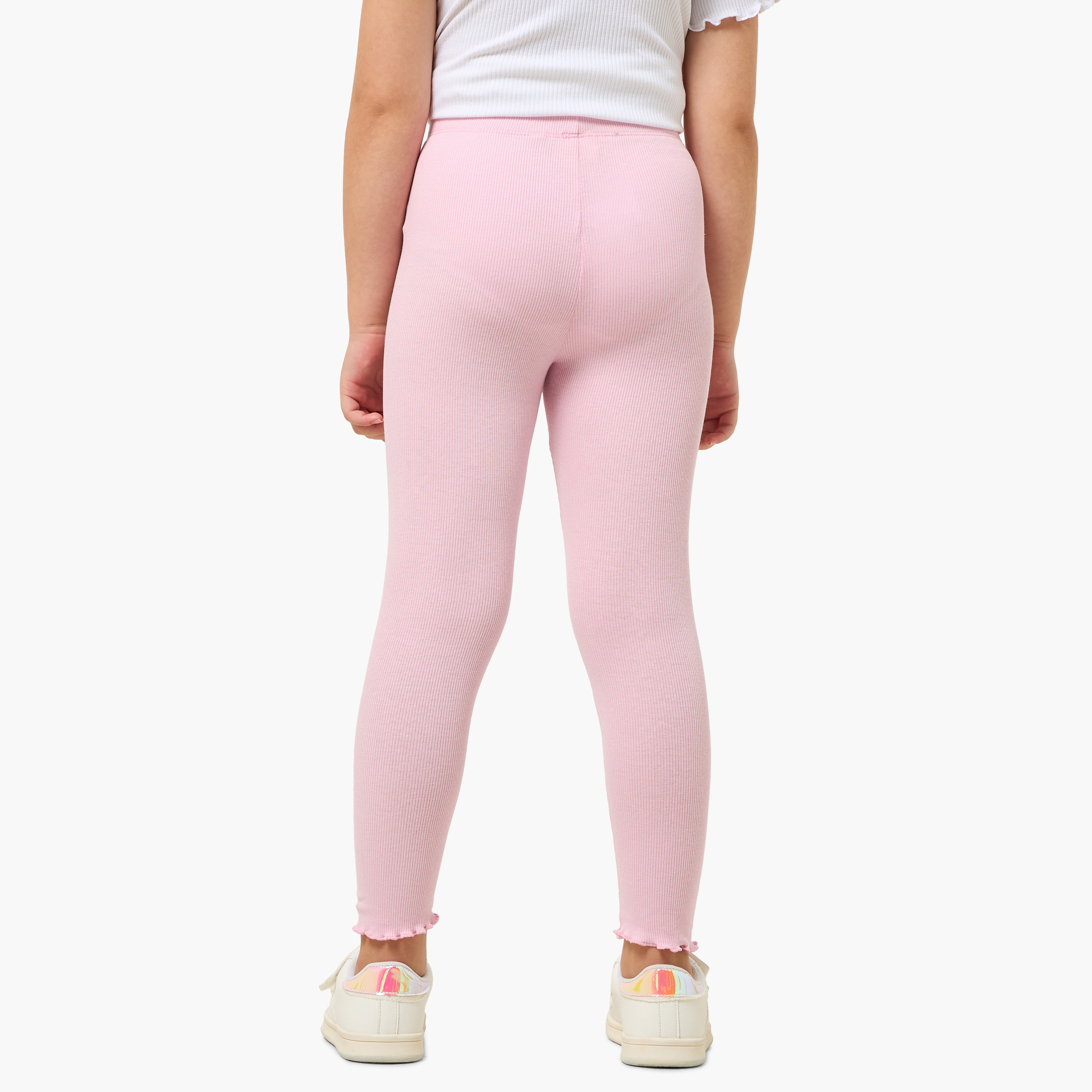 Juniors Leggings with Ribbed Texture-baby-girls-clothing-bottoms-leggings-image-3
