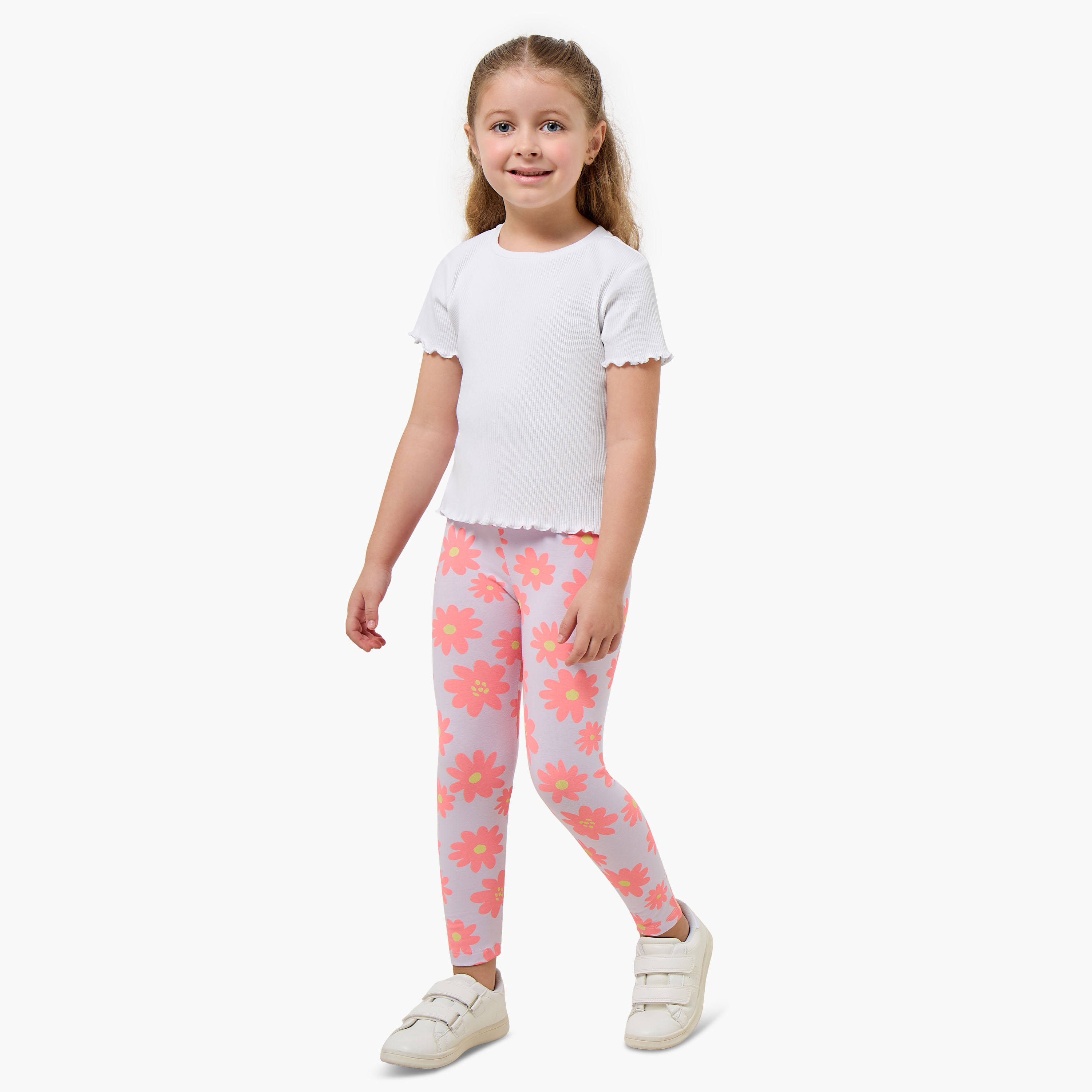 Juniors Leggings with Floral Print-baby-girls-clothing-bottoms-leggings-image-2