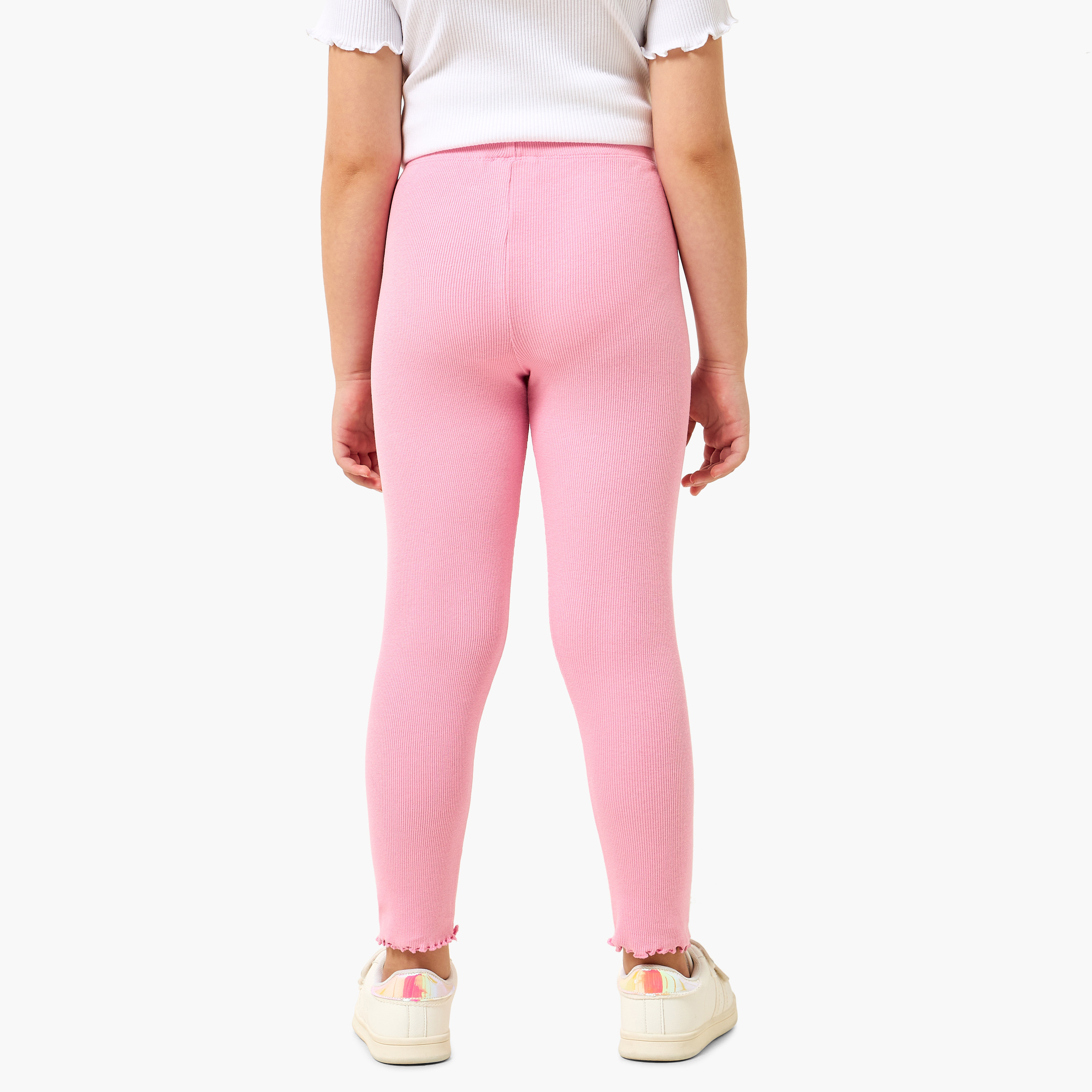 Juniors Leggings with Ribbed Design-baby-girls-clothing-bottoms-leggings-image-3