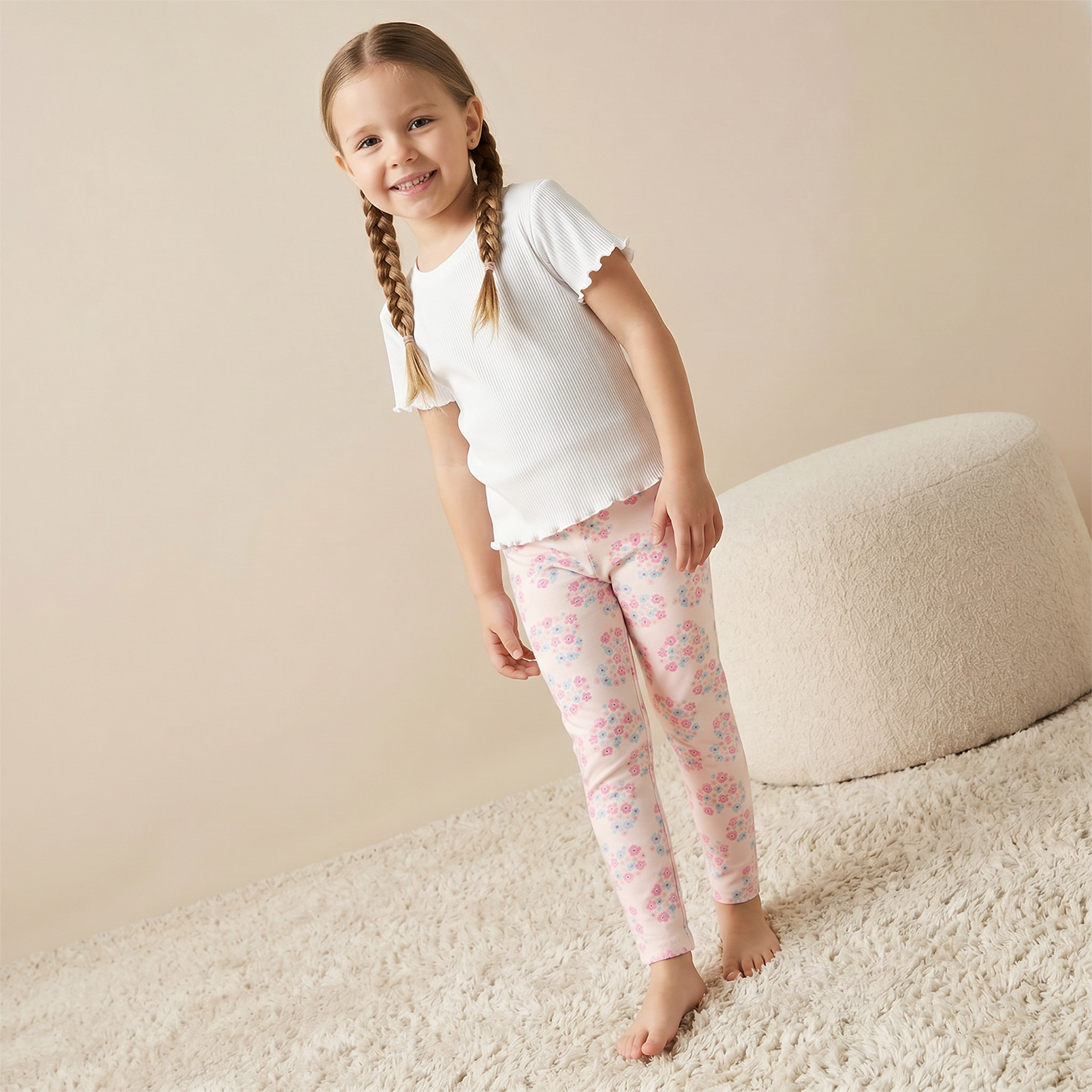 Juniors Leggings with Floral Print-baby-girls-clothing-bottoms-leggings-image-6
