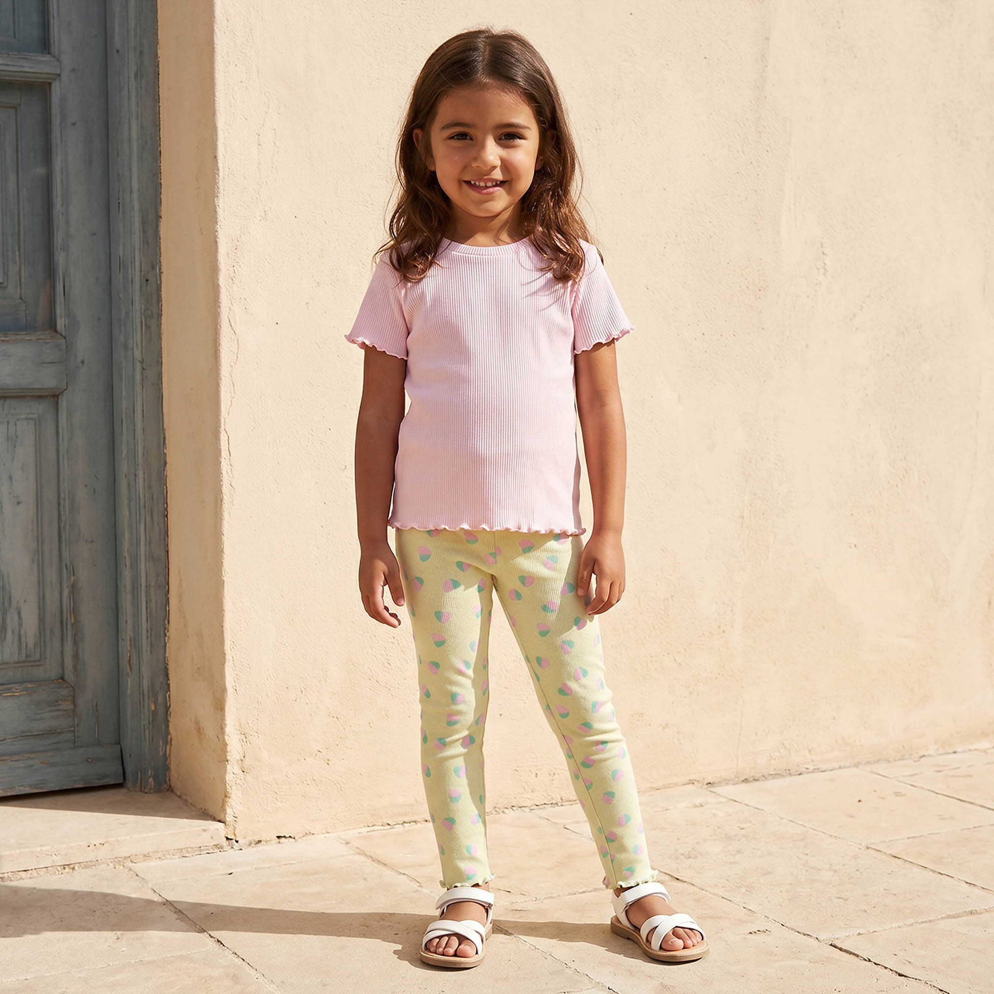 Juniors Leggings with Heart Print-baby-girls-clothing-bottoms-leggings-image-2