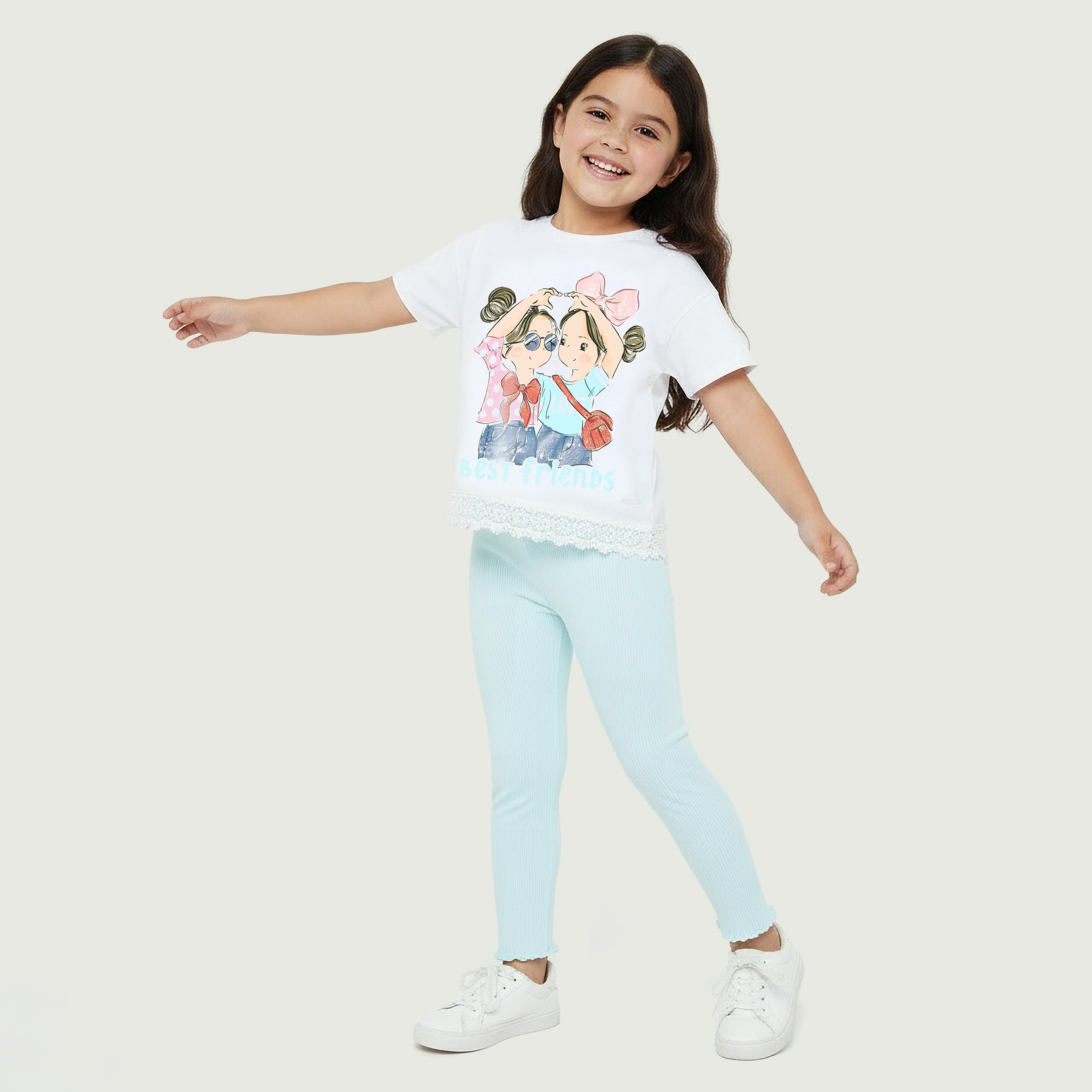 بنطلون ليقنز بحافة مموجة من جونيورز-baby-girls-clothing-bottoms-leggings-image-5