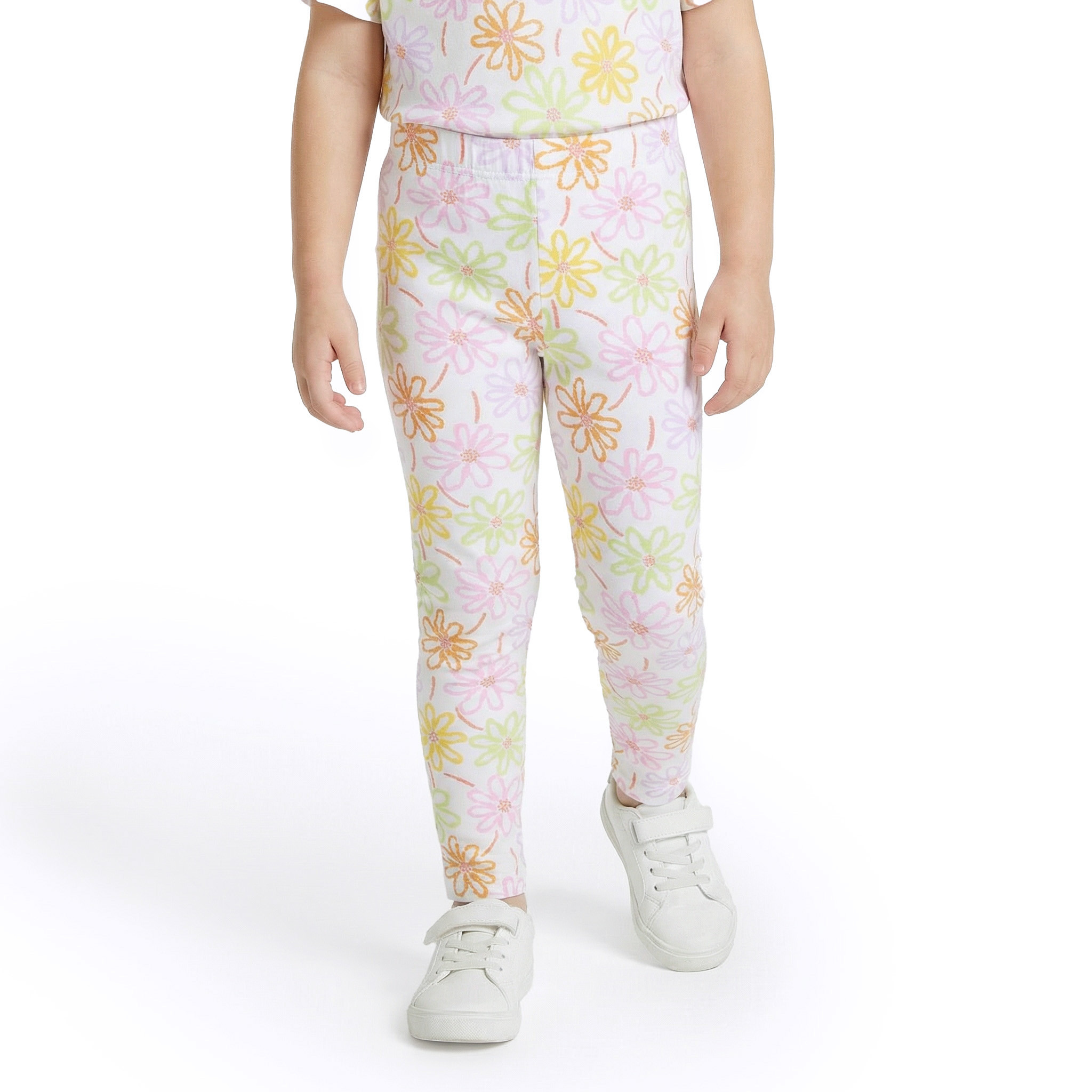 Juniors Leggings with Floral Print-baby-girls-clothing-bottoms-leggings-image-1