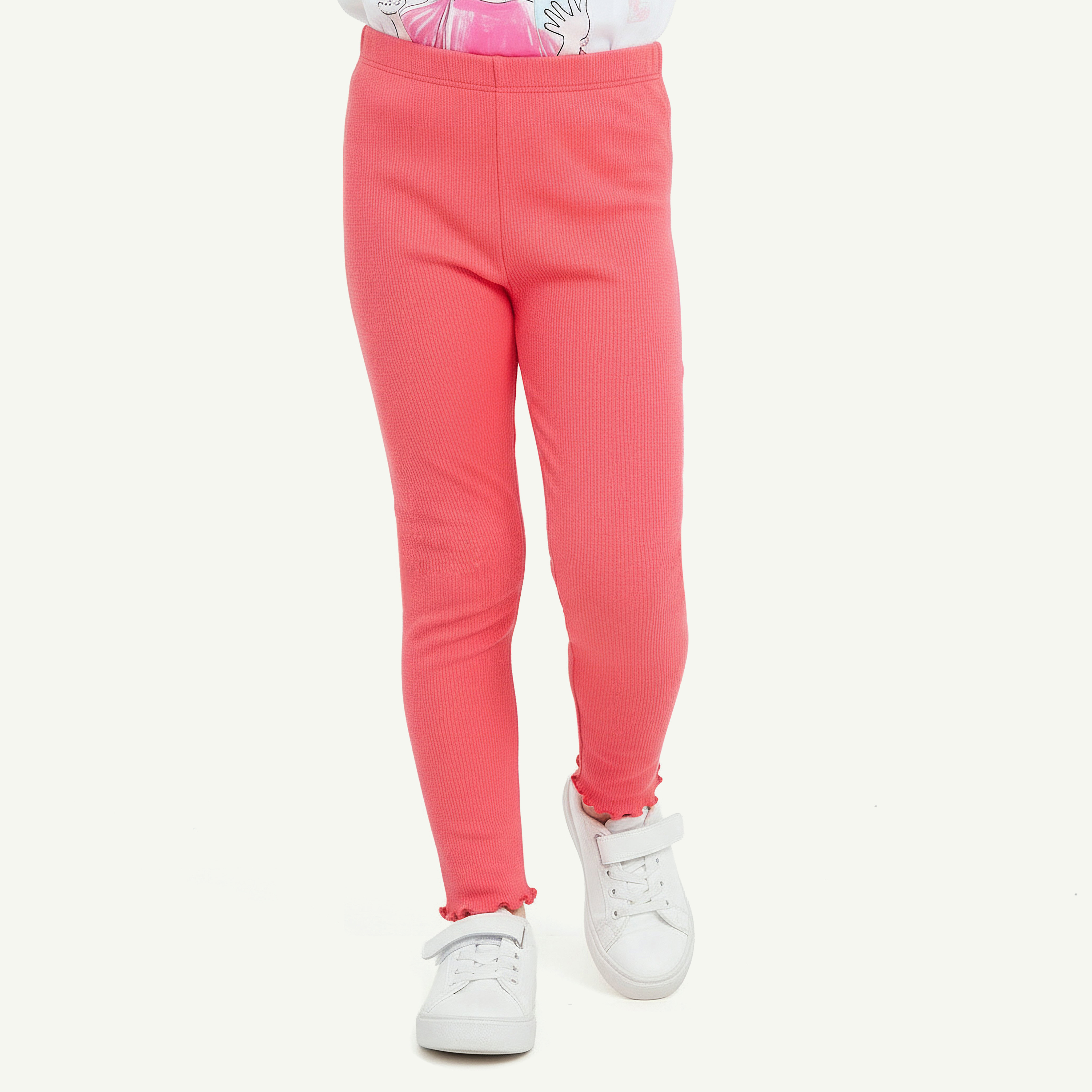 Juniors Leggings with Lettuce Hem-baby-girls-clothing-bottoms-leggings-image-1
