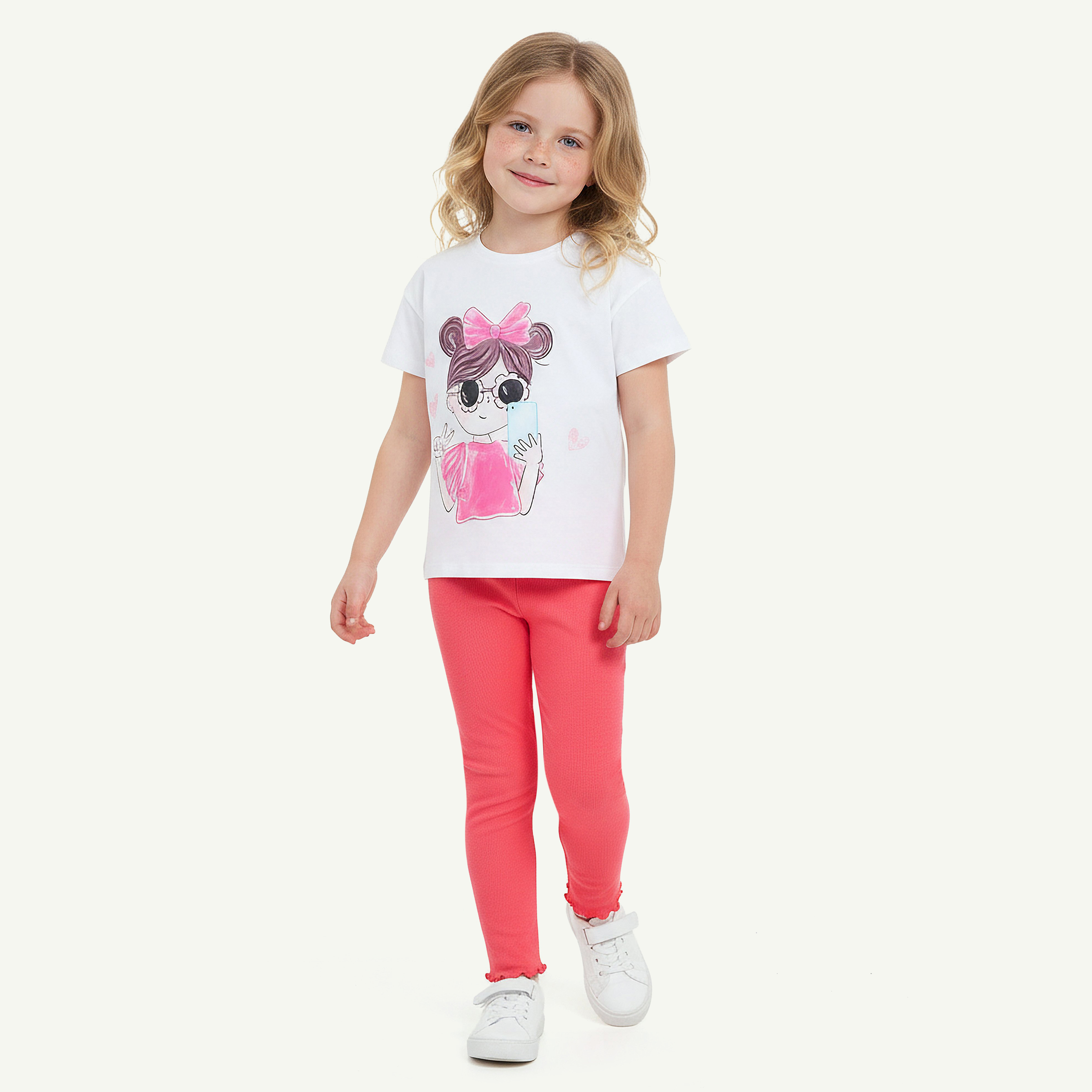 Juniors Leggings with Lettuce Hem-baby-girls-clothing-bottoms-leggings-image-2