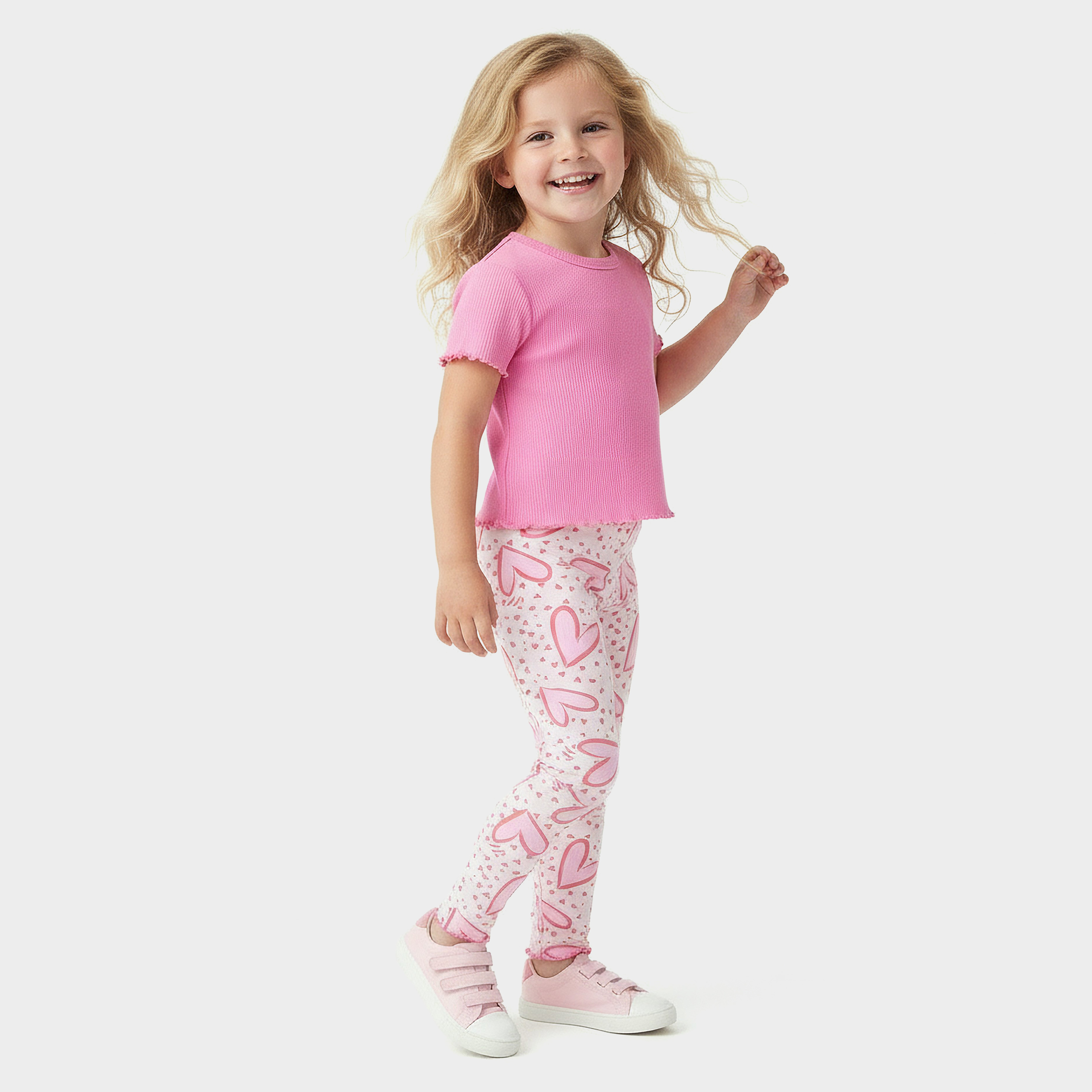 Juniors Leggings with Heart Print-baby-girls-clothing-bottoms-leggings-image-5