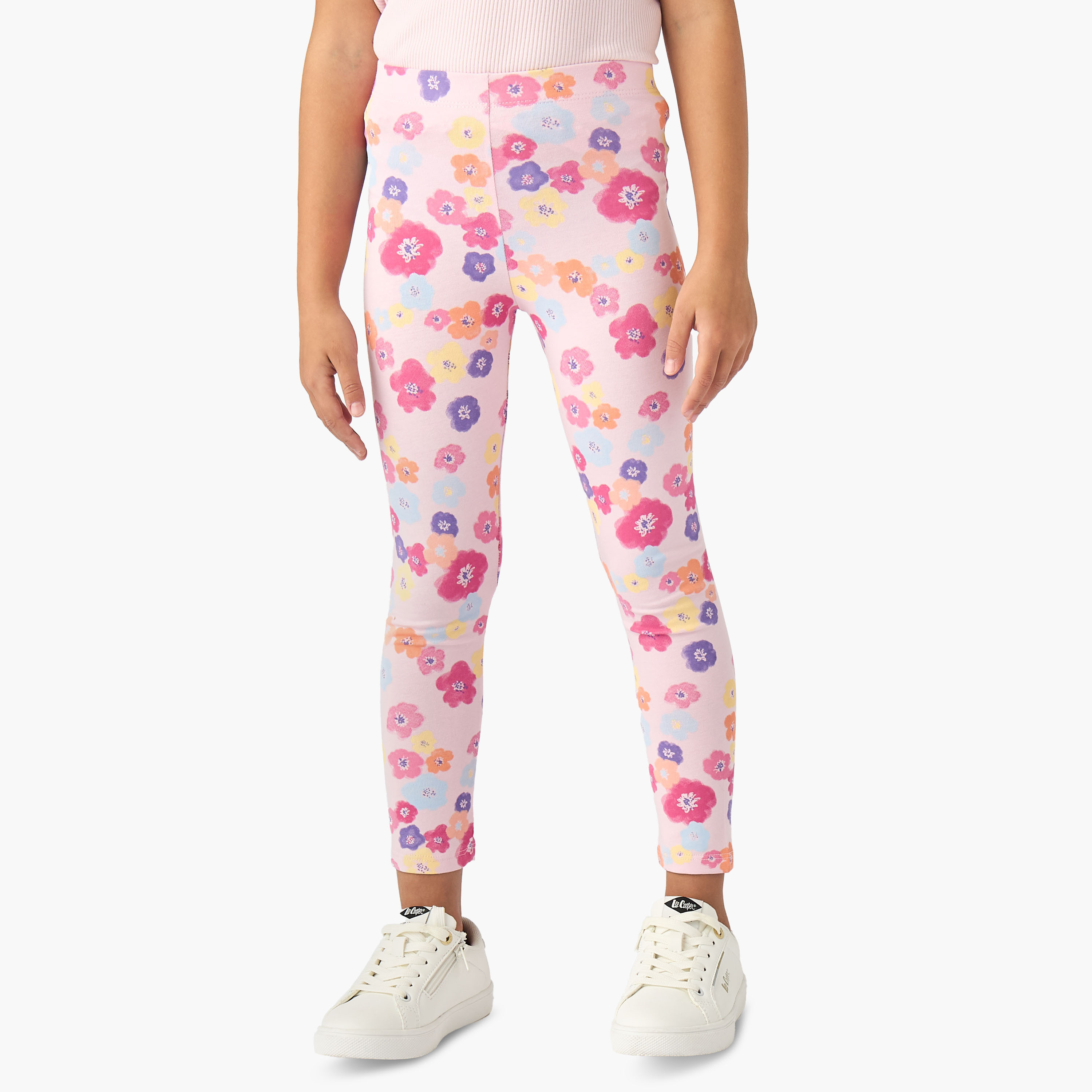 Pack of 2 Juniors Leggings with Assorted Design-baby-girls-clothing-bottoms-leggings-image-3