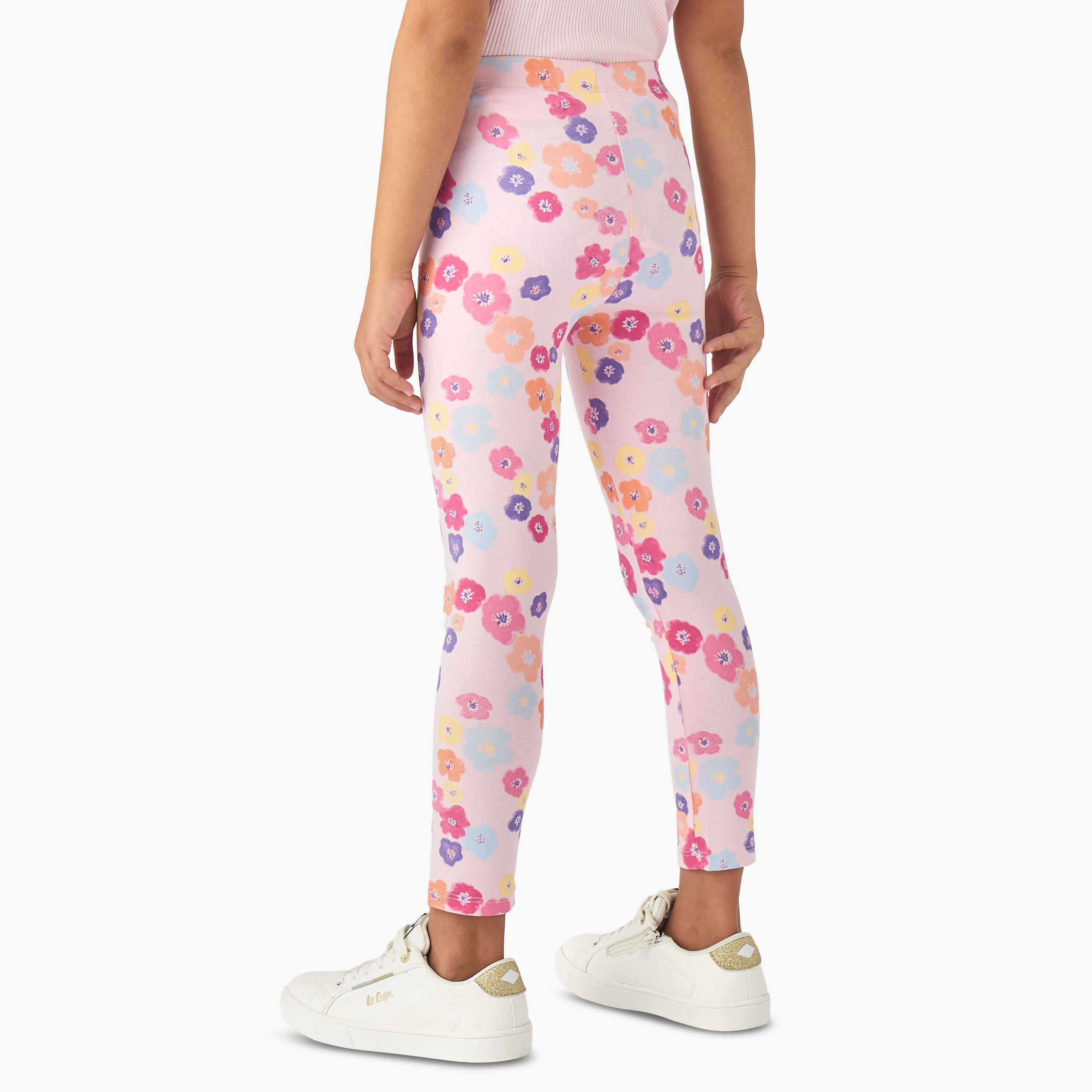 Pack of 2 Juniors Leggings with Assorted Design-baby-girls-clothing-bottoms-leggings-image-4